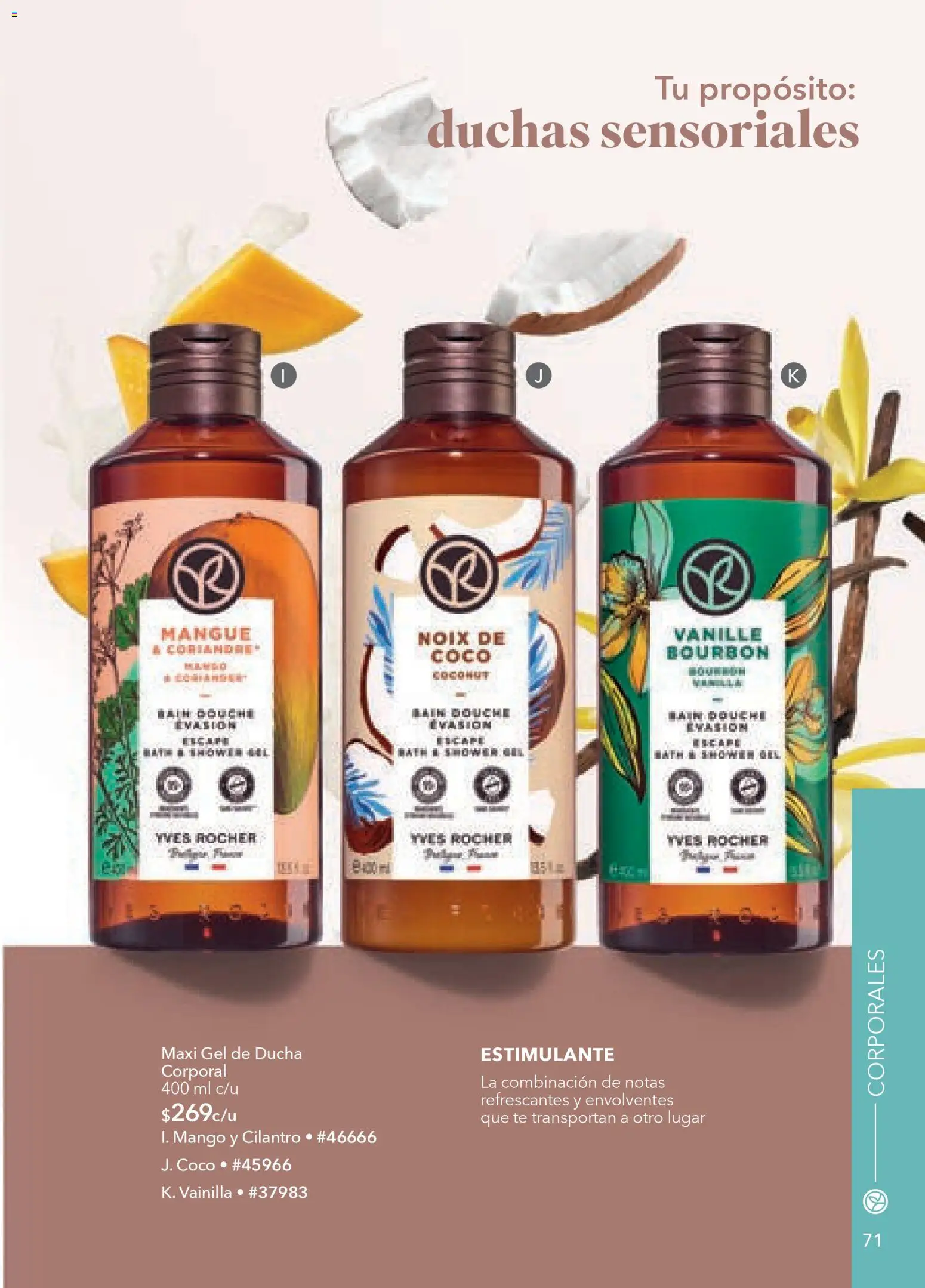 Nuevas ofertas de Yves Rocher válidas en toda la República Mexicana desde el 30.12.2025. ¡Encuentra las mejores ofertas en Yves Rocher campaña 1 2026! | Página: 73 | Productos: Mango, Té, Gel de ducha