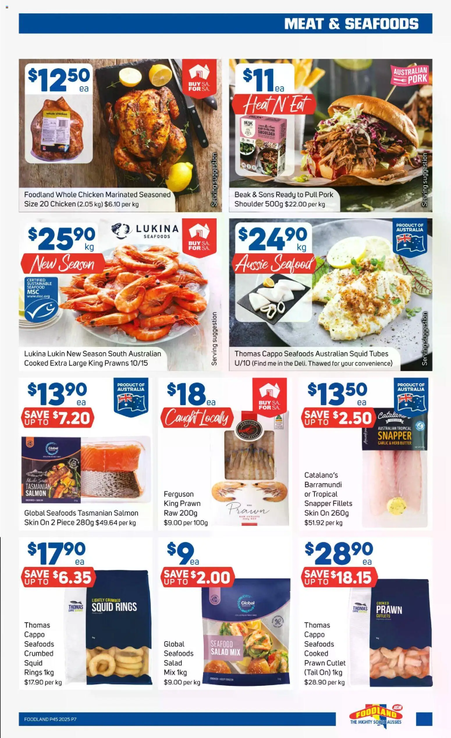 Foodland catalogue - valid from 05.11.2025 | Page: 7 | Products: Herb, Prawns, Salmon, Sustainable