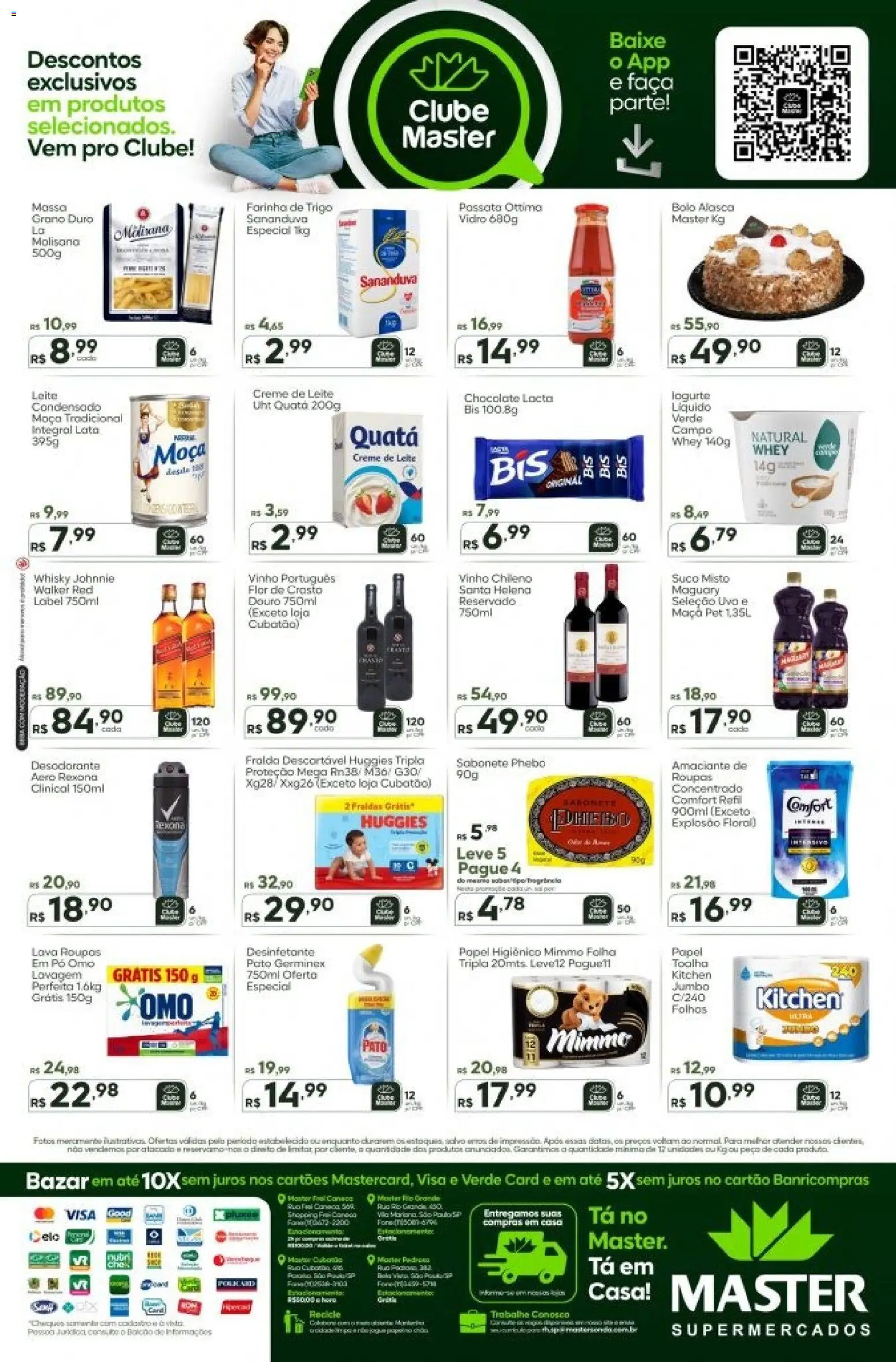 Master Folheto - válido de 24.10.2025 | Página: 2 | Produtos: Chocolate, Vinho, Roupas, Creme de leite