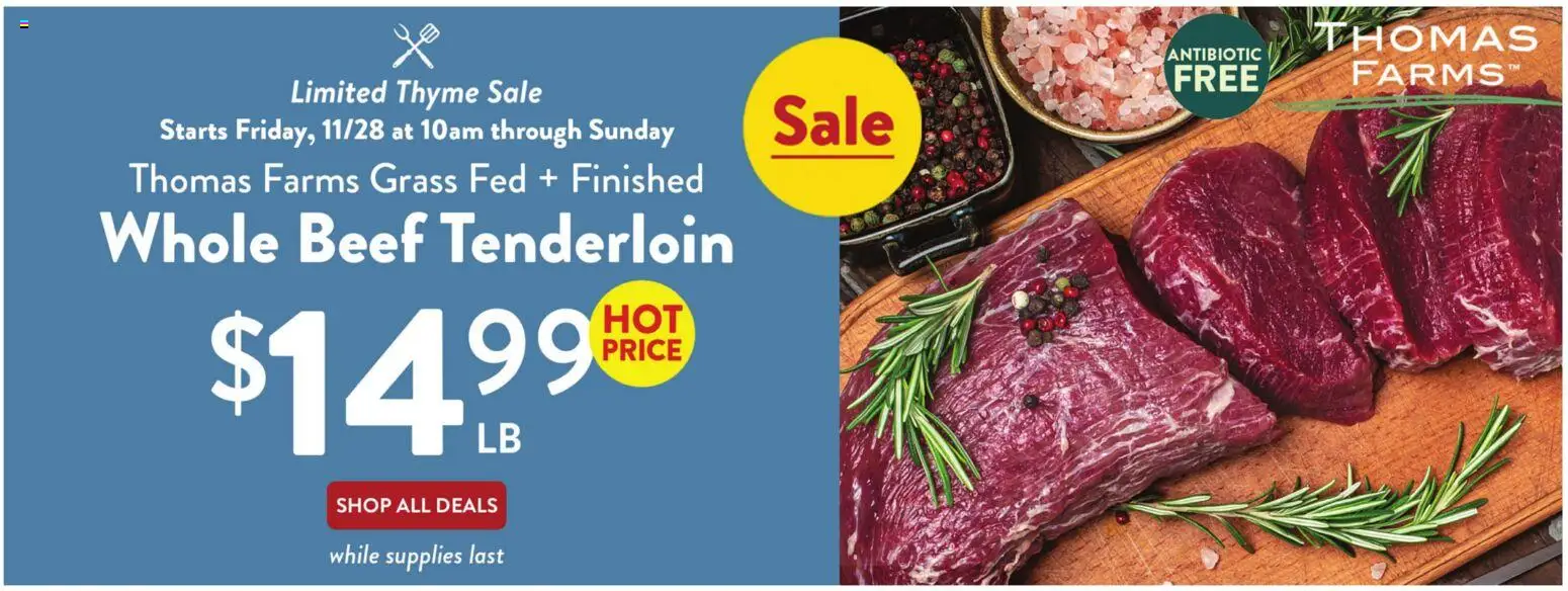 Fresh Thyme Weekly Ad - PA - valid from 26.11.2025 | Page: 1 | Products: Beef
