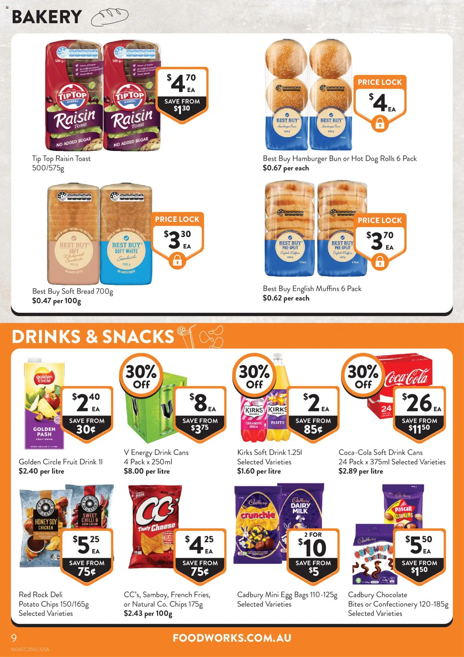 Foodworks catalogue - valid from 25.02.2026 | Page: 9 | Products: Milk, Dairy, Chocolate, Honey