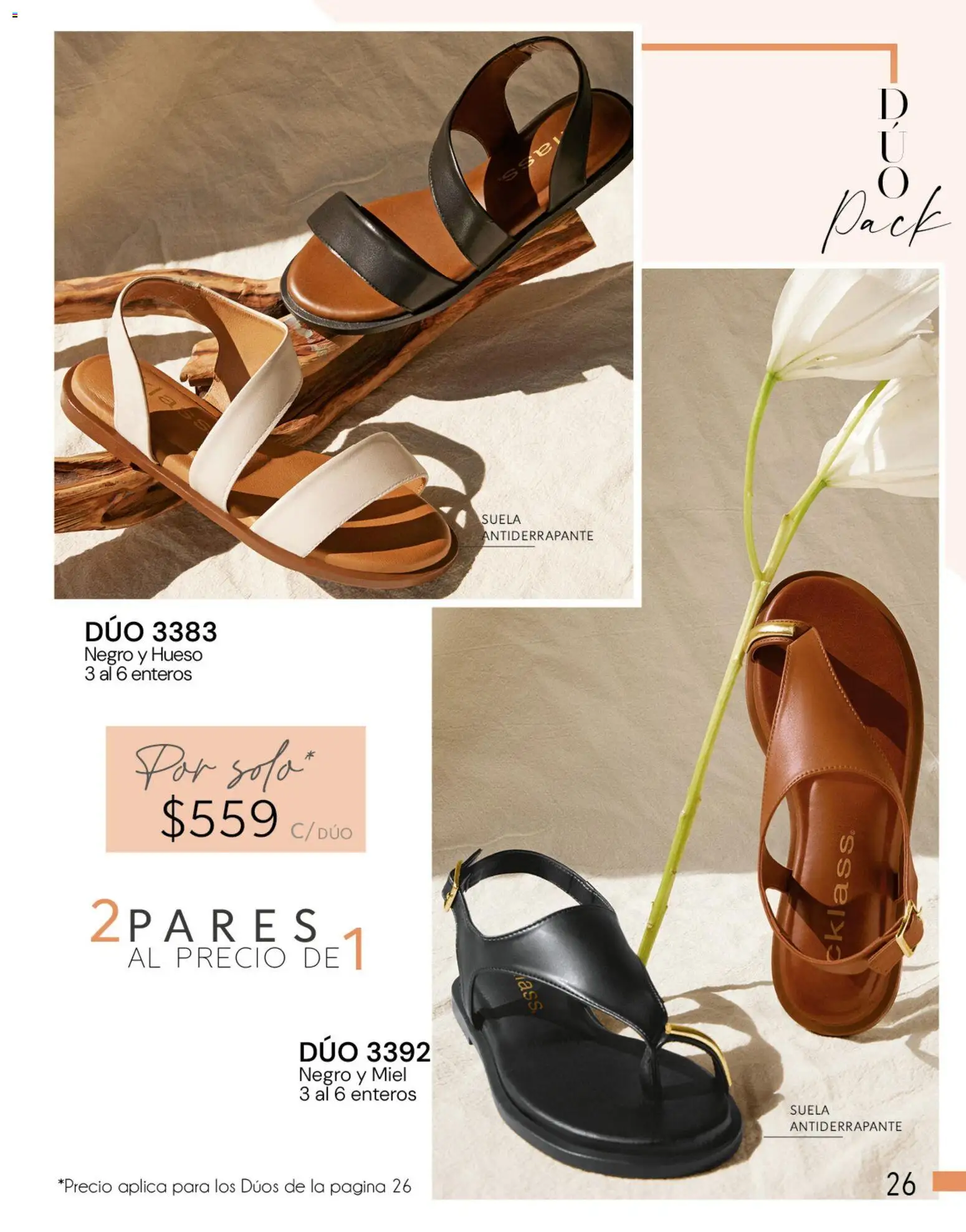 Nuevas ofertas de Cklass válidas en toda la República Mexicana desde el 05.03.2026. ¡Encuentra las mejores ofertas en Cklass catálogo Complemento Verano Calzado! | Página: 26