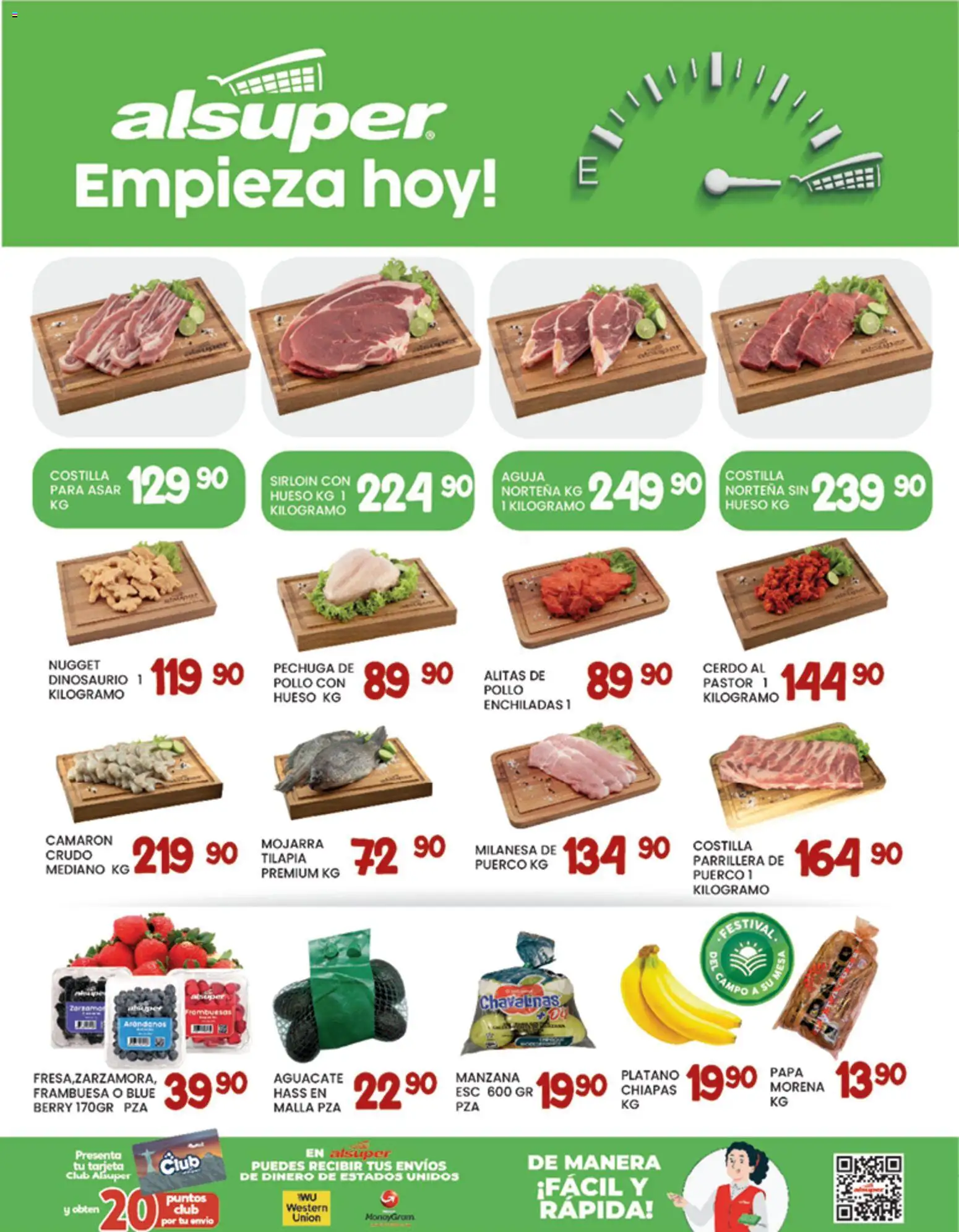 Nuevas ofertas de Alsuper válidas en toda la República Mexicana desde el 09.01.2026. ¡Encuentra las mejores ofertas en Alsuper folleto Laguna! | Página: 8 | Productos: Papa, Manzana, Aguacate, Cerdo
