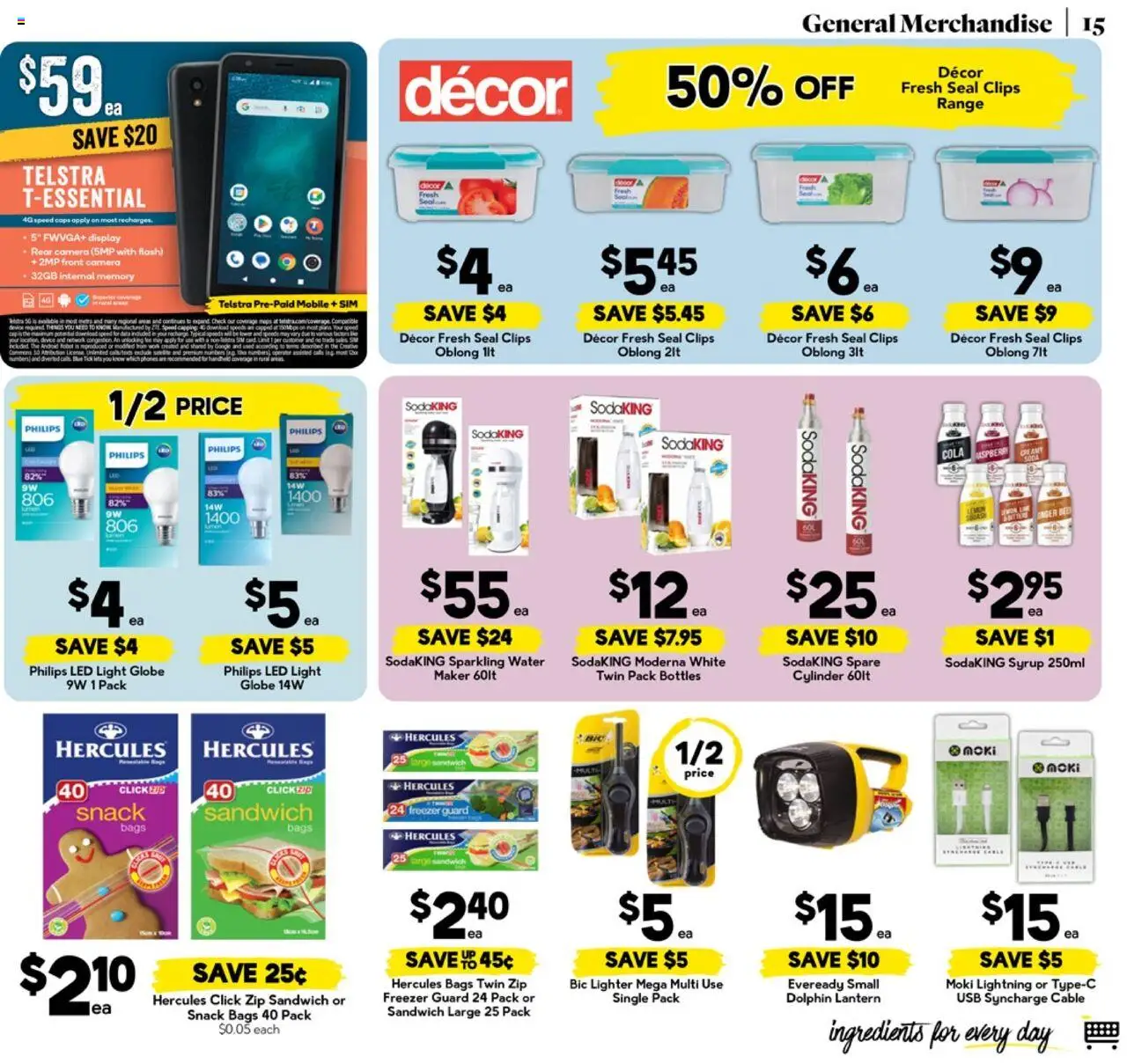 Drakes catalogue - valid from 10.09.2025 | Page: 15 | Products: Water, Lemon, Device, Clips