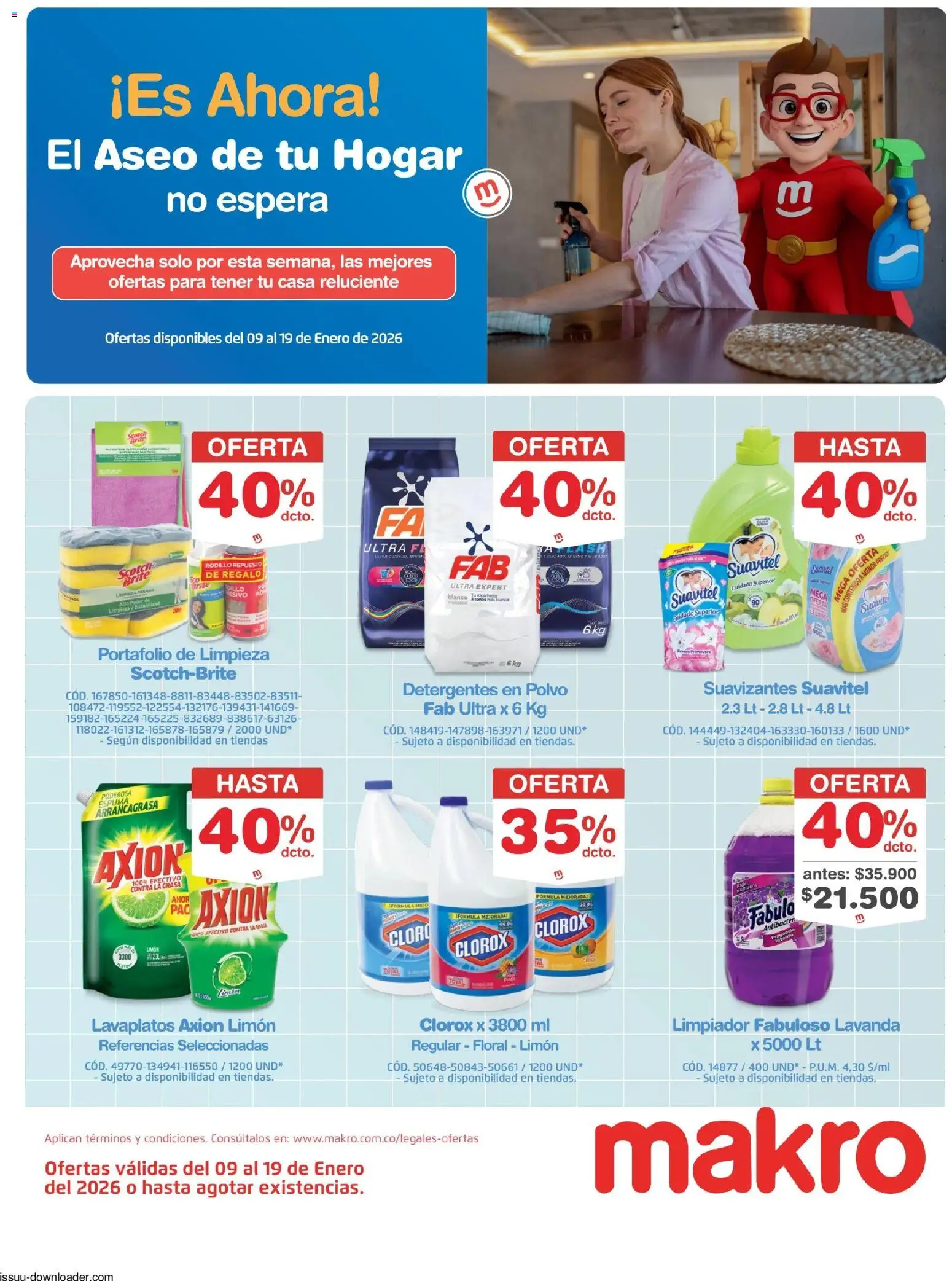 Makro revista - valida desde el 09.01.2026 | Página: 12 | Productos: Espuma, Limpiador, Fragancia, Polvo