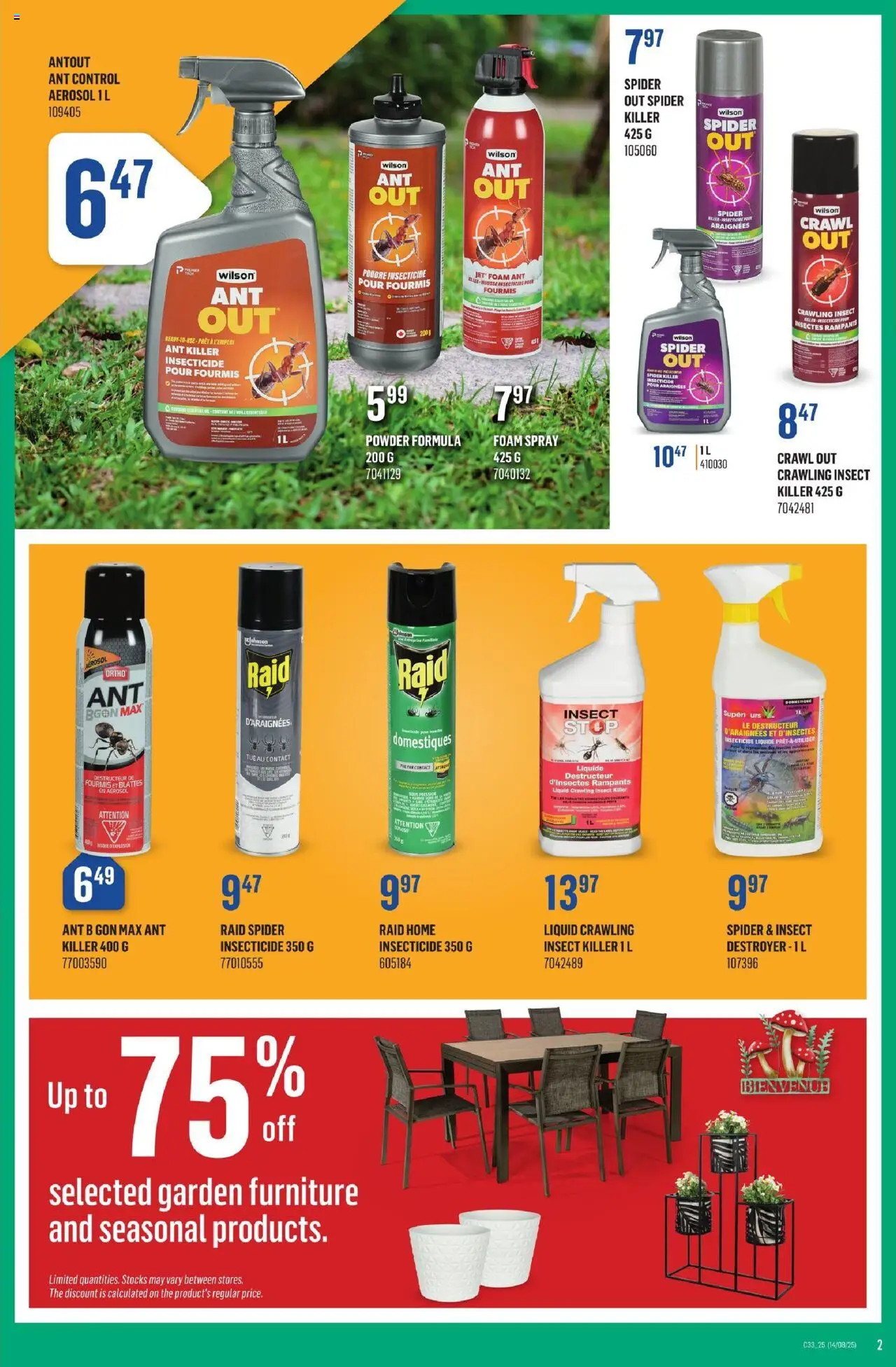Canac flyer valid from 14.08.2025 | Page: 2 | Products: Powder, Garden furniture