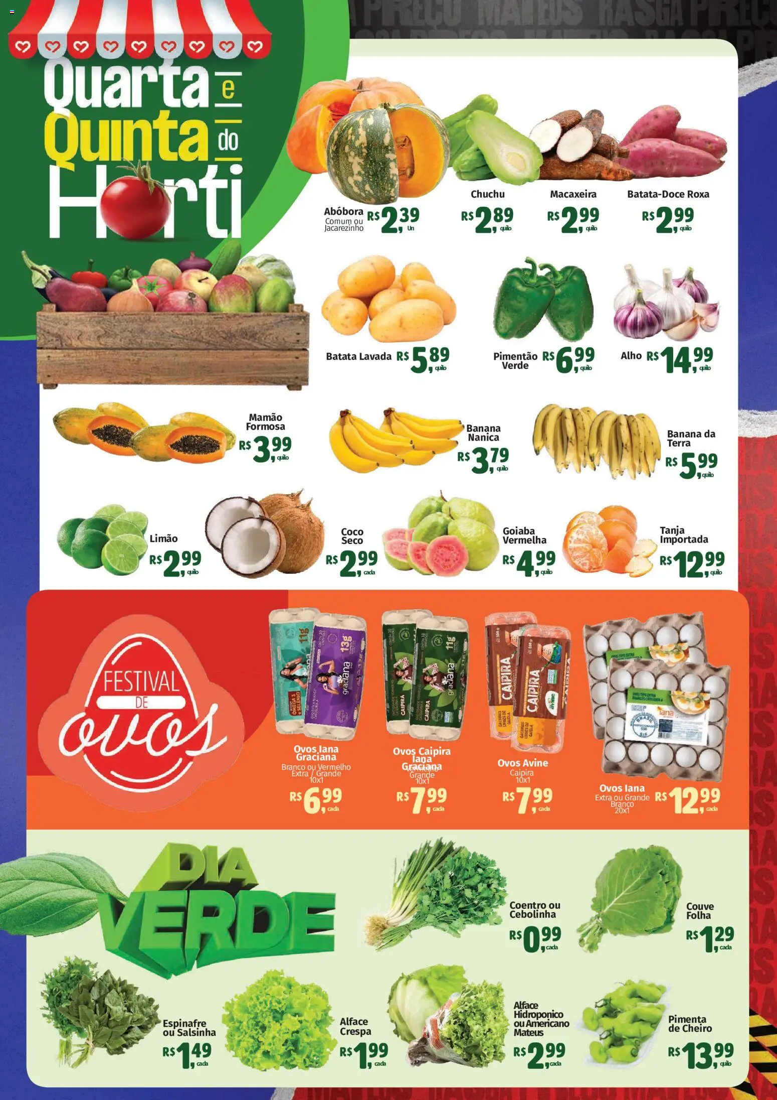 Mateus Folheto - válido de 08.04.2026 | Página: 3 | Produtos: Coco, Espinafre, Pimentão, Mamão