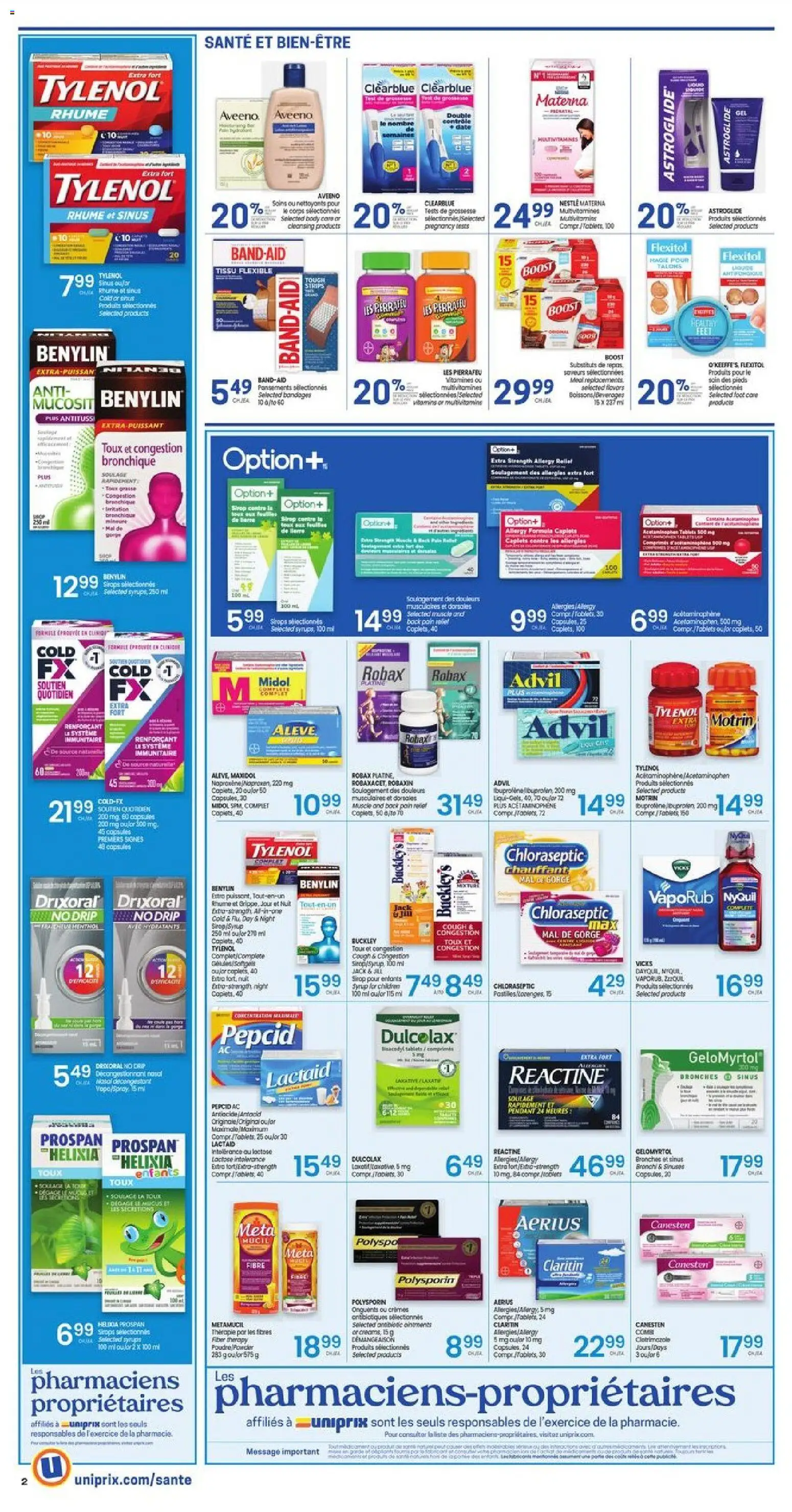 Uniprix flyer valid from 01.01.2026 | Page: 3 | Products: Powder