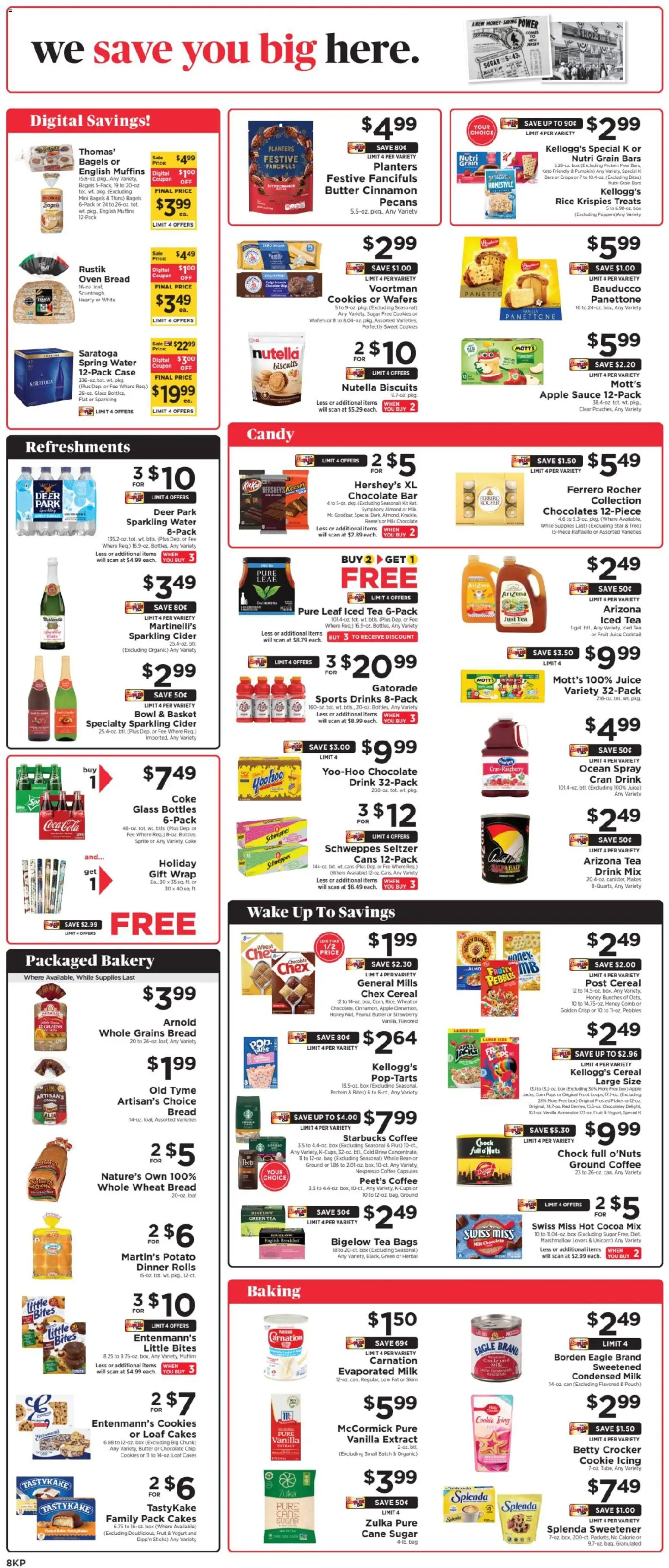 ShopRite Weekly Ad - valid from 12.12.2025 | Page: 9 | Products: Bread, Coffee, Apples, Cookies