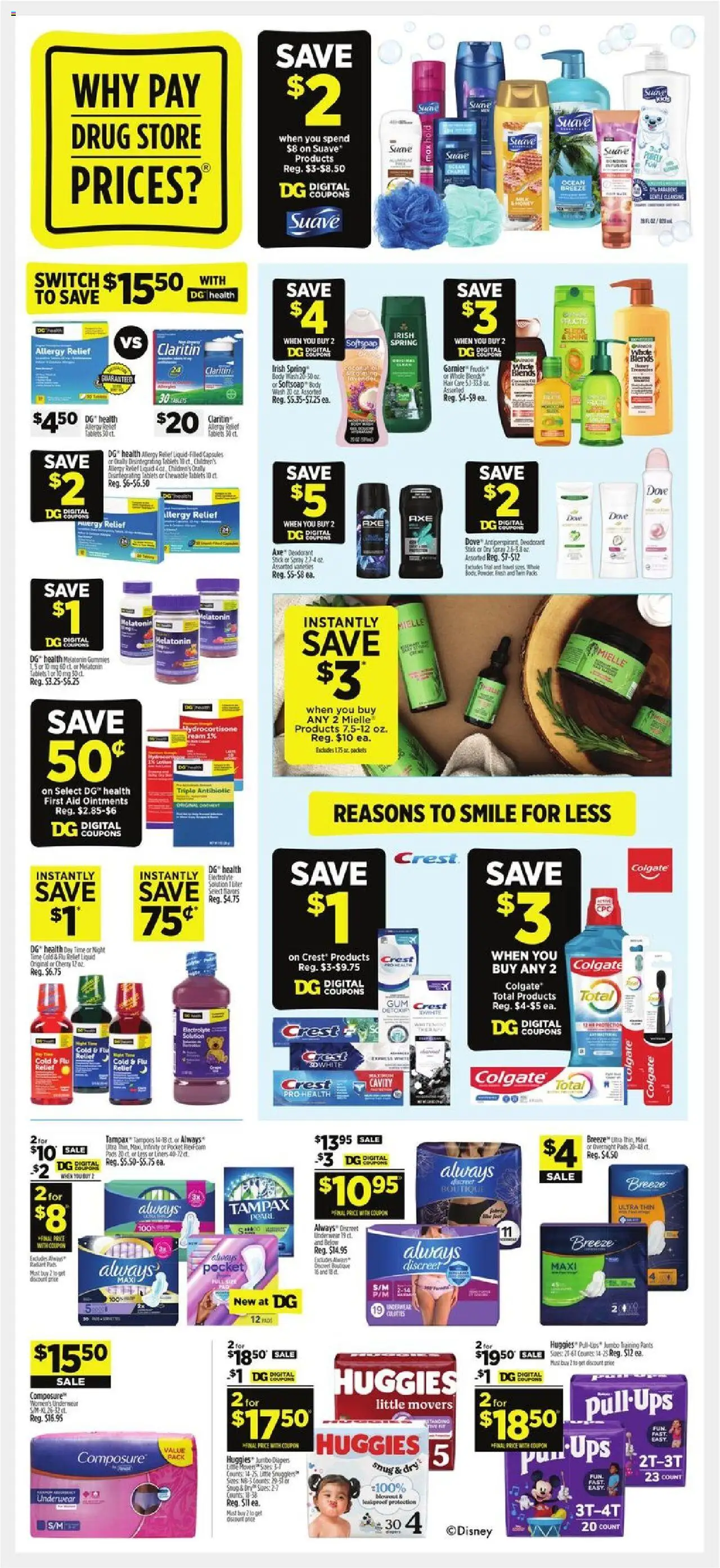 Dollar General Weekly Ad - valid from 08.06.2025 | Page: 9 | Products: Deodorant, Pants, Underwear, UPS