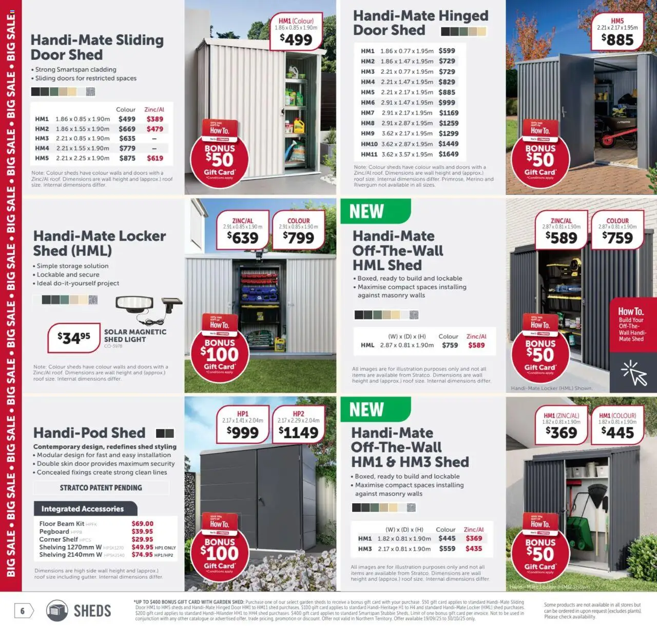 Stratco catalogue - valid from 19.09.2025 | Page: 6 | Products: Shelf, Door, Light, Accessories