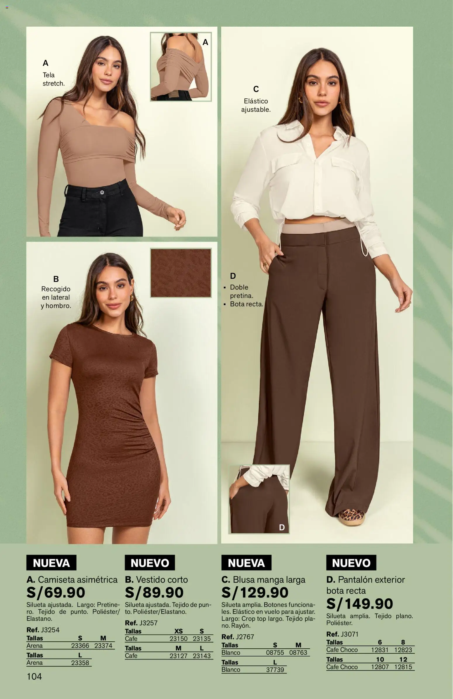 Catálogo Leonisa válido desde 27.04.2026 | Página: 104 | Productos: Café, Blusa, Vestido