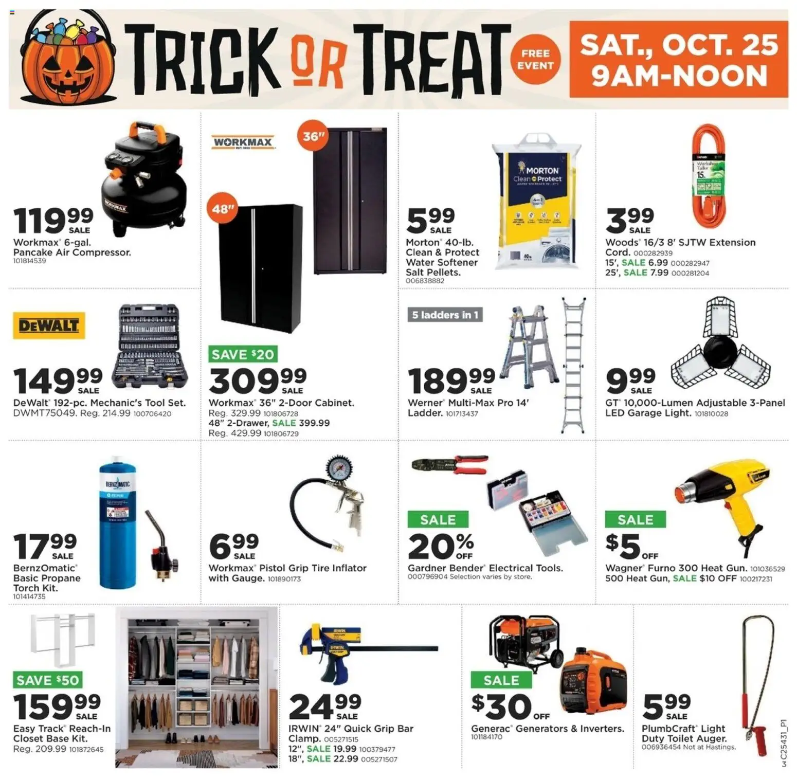 Mills Fleet Farm Weekly Ad - valid from 23.10.2025 | Page: 4 | Products: Tire, Water, Closet, Salt