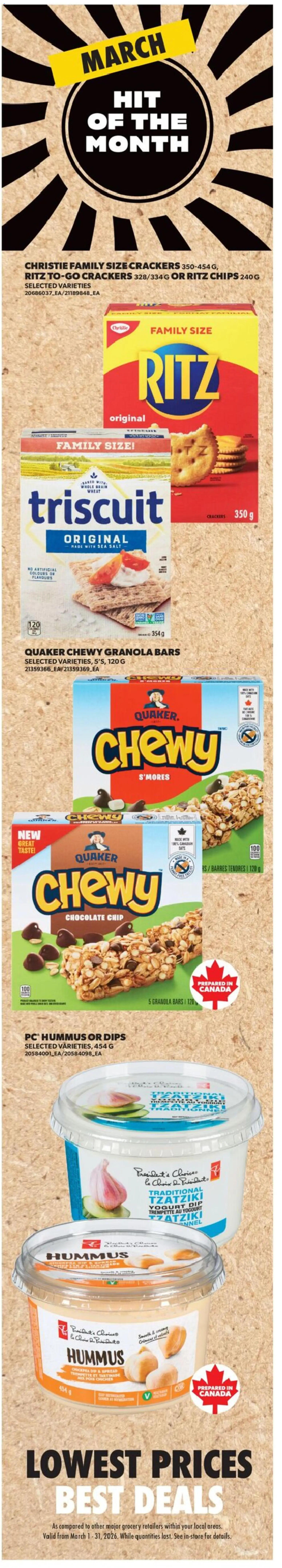 Real Canadian Superstore flyer valid from 05.03.2026 | Page: 7 | Products: Chips, Yogurt, Chocolate