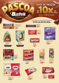 Bistek Supermercados ofertas Páscoa - Pré-Visualização do folheto da loja Bistek Supermercados, válido de 27.03.2026 | Página: 2 | Produtos: Neugebauer, Chocolate, Creme, Cookies