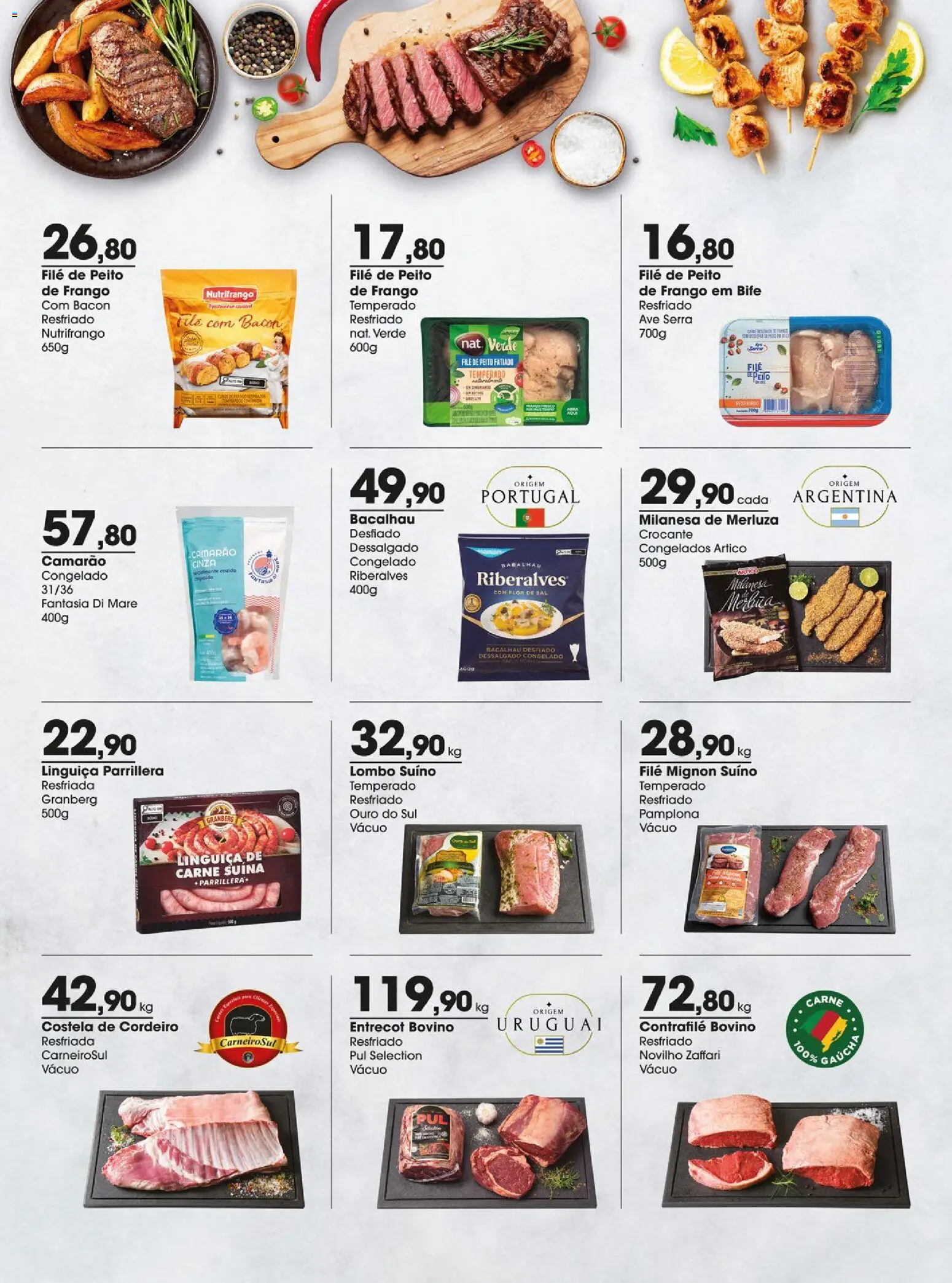 Zaffari Folheto - válido de 19.02.2026 | Página: 10 | Produtos: Filé mignon, Cordeiro, Camarão, Frango