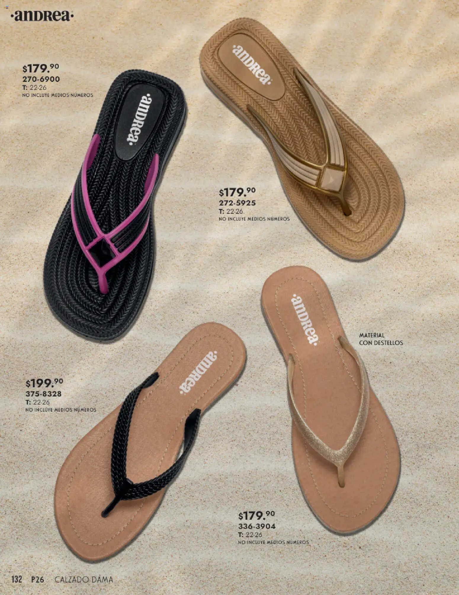 Nuevas ofertas de Andrea válidas en toda la República Mexicana desde el 25.01.2026. ¡Encuentra las mejores ofertas en Andrea catálogo Calzado Dama! | Página: 132