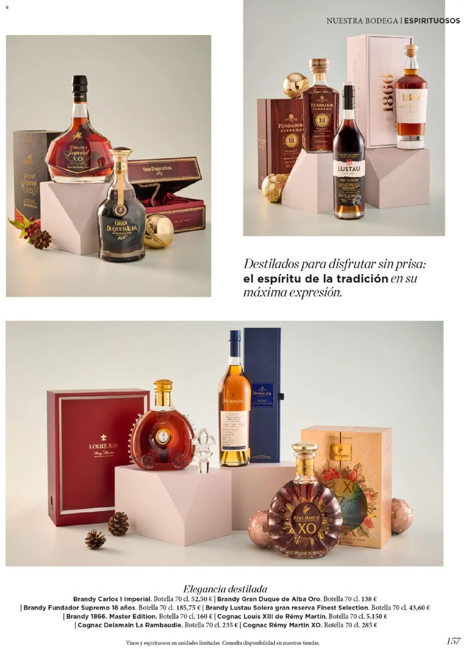 Nuevas ofertas de El Corte Inglés válidas en toda la República Mexicana desde el 19.11.2025. ¡Encuentra las mejores ofertas en El Corte Inglés catálogo El Placer De Regalar! | Página: 157 | Productos: Botella