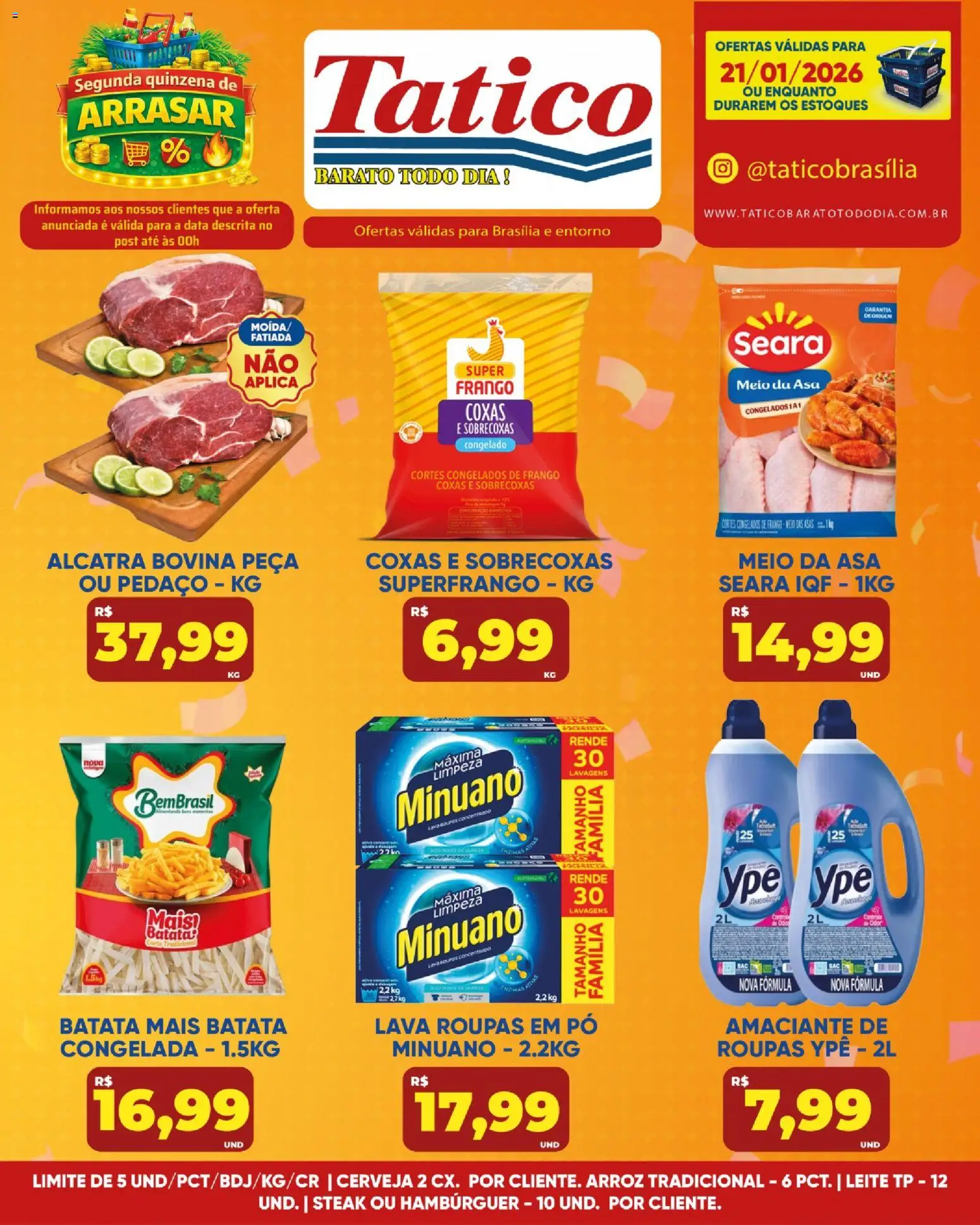 Tatico Folheto - válido de 21.01.2026 | Página: 9 | Produtos: Pó, Arroz, Roupas, Hambúrguer