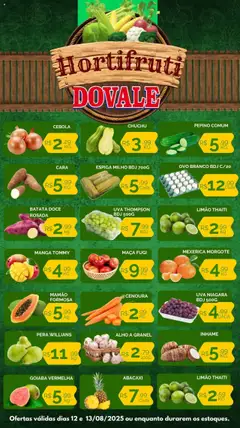 Dovale - Ofertas Hortifruti - Pré-Visualização do folheto da loja Dovale, válido de 12.08.2025