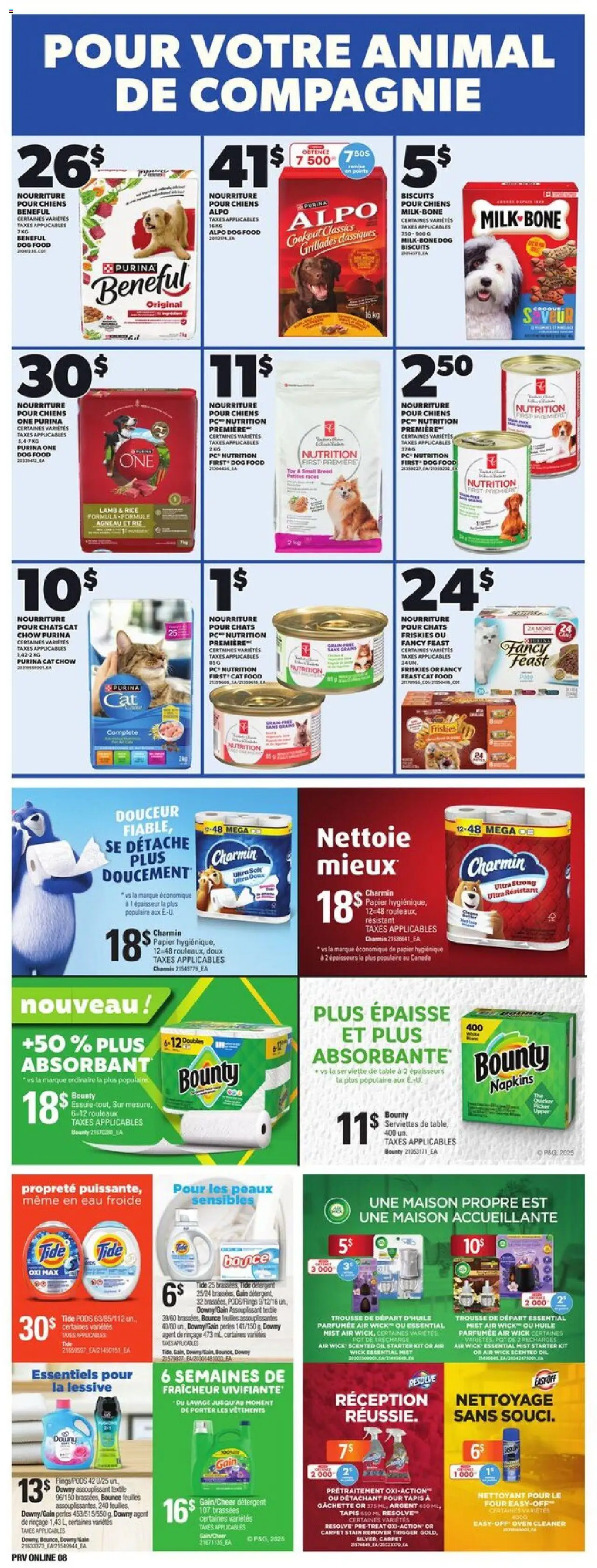 Provigo flyer valid from 09.10.2025 | Page: 10 | Products: Rice, Stain remover, Detergent, Oil