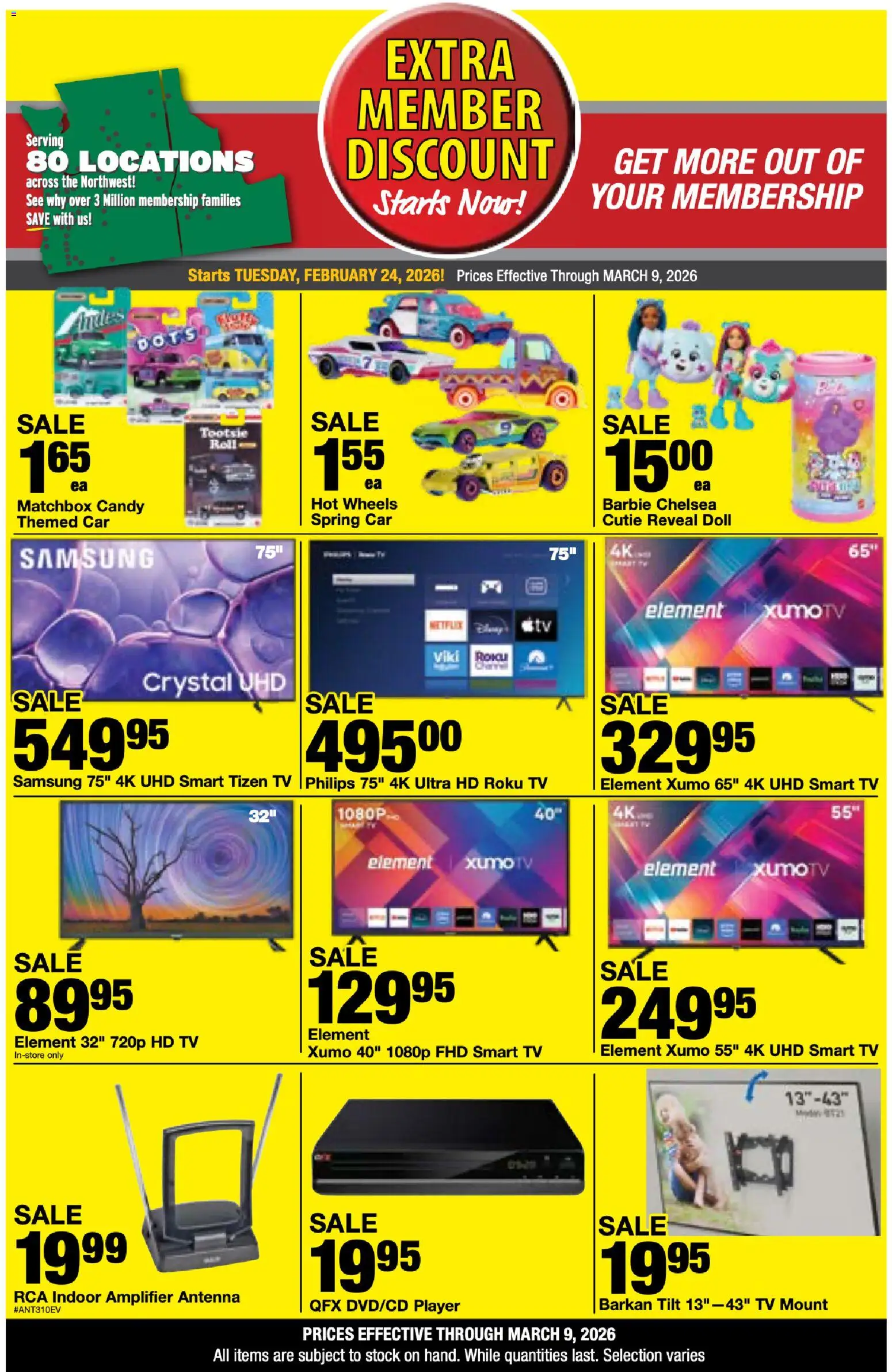Bi-Mart Extra Member Discount - valid from 24.02.2026 | Page: 5 | Products: Amplifier, Tv, Player