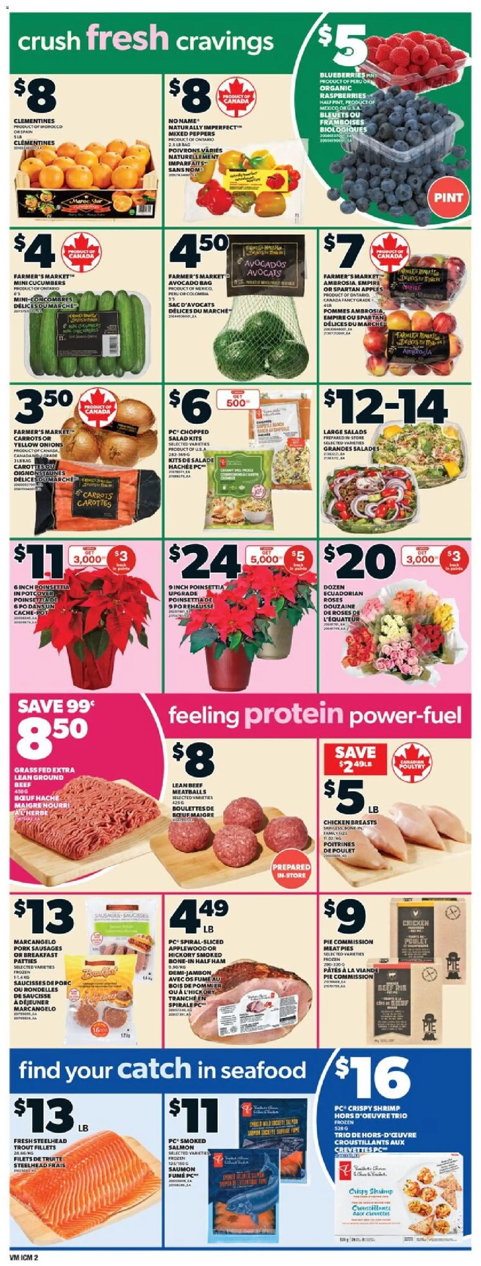 Valu Mart flyer valid from 27.11.2025 | Page: 5 | Products: Beef, Salad, Chicken breasts, Apples
