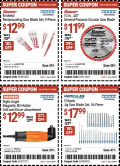 Preview of Harbor Freight weekly ads valid from 17.02.2026 | Page: 7 | Products: Saw, Jig Saw, Reciprocating Saw, Circular Saw