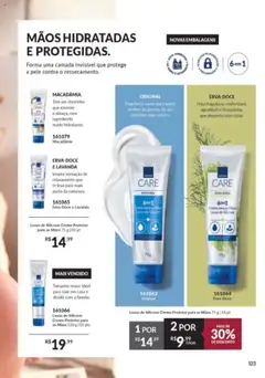 Avon - Campanha 16 - Pré-Visualização do folheto da loja Avon, válido de 26.09.2025 | Página: 123 | Produtos: Macadâmia, Fragrância, Creme, Luvas