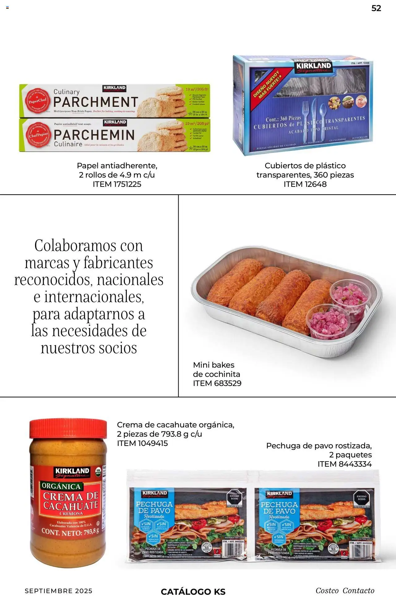 Nuevas ofertas de Costco válidas en toda la República Mexicana desde el 10.09.2025. ¡Encuentra las mejores ofertas en Costco - Catálogo Septiembre! | Página: 52 | Productos: Cacahuate, Crema, Bolsa