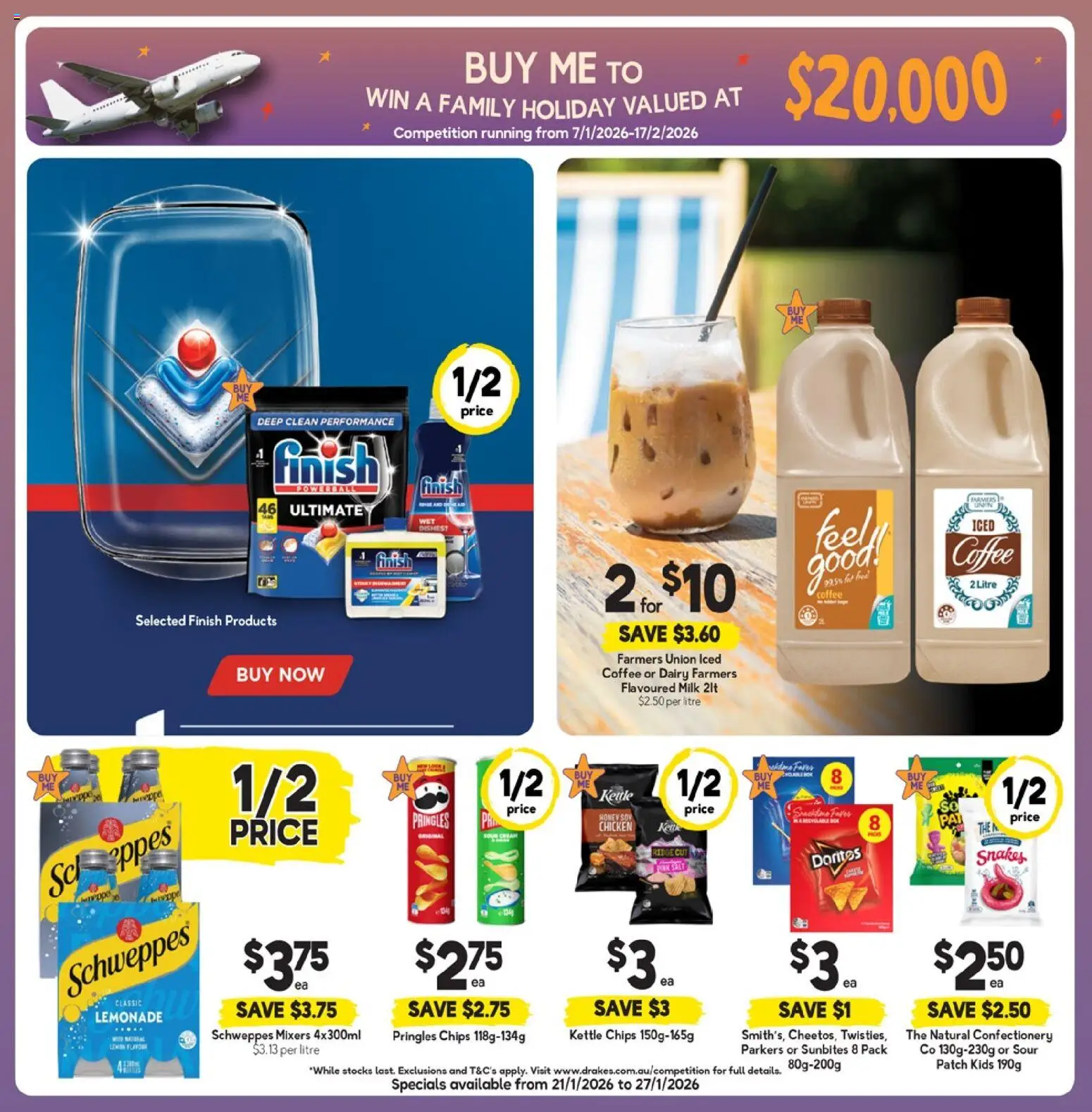 Drakes catalogue - valid from 21.01.2026 | Page: 3 | Products: Milk, Honey, Chicken, Chips