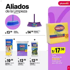 Vista previa de folleto Plaza Vea - ESPECIAL LIMPIEZA 1 de la Plaza Vea válido desde 03.11.2025 | Página: 21 | Productos: Esponja
