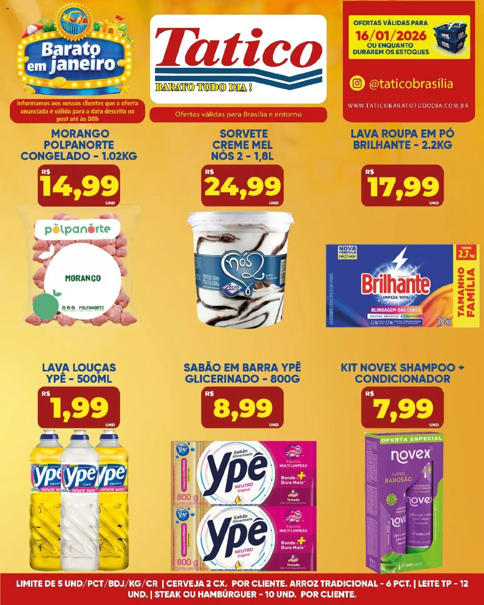 Tatico Folheto - válido de 17.01.2026 | Página: 31 | Produtos: Condicionador, Sabão, Leite, Mel