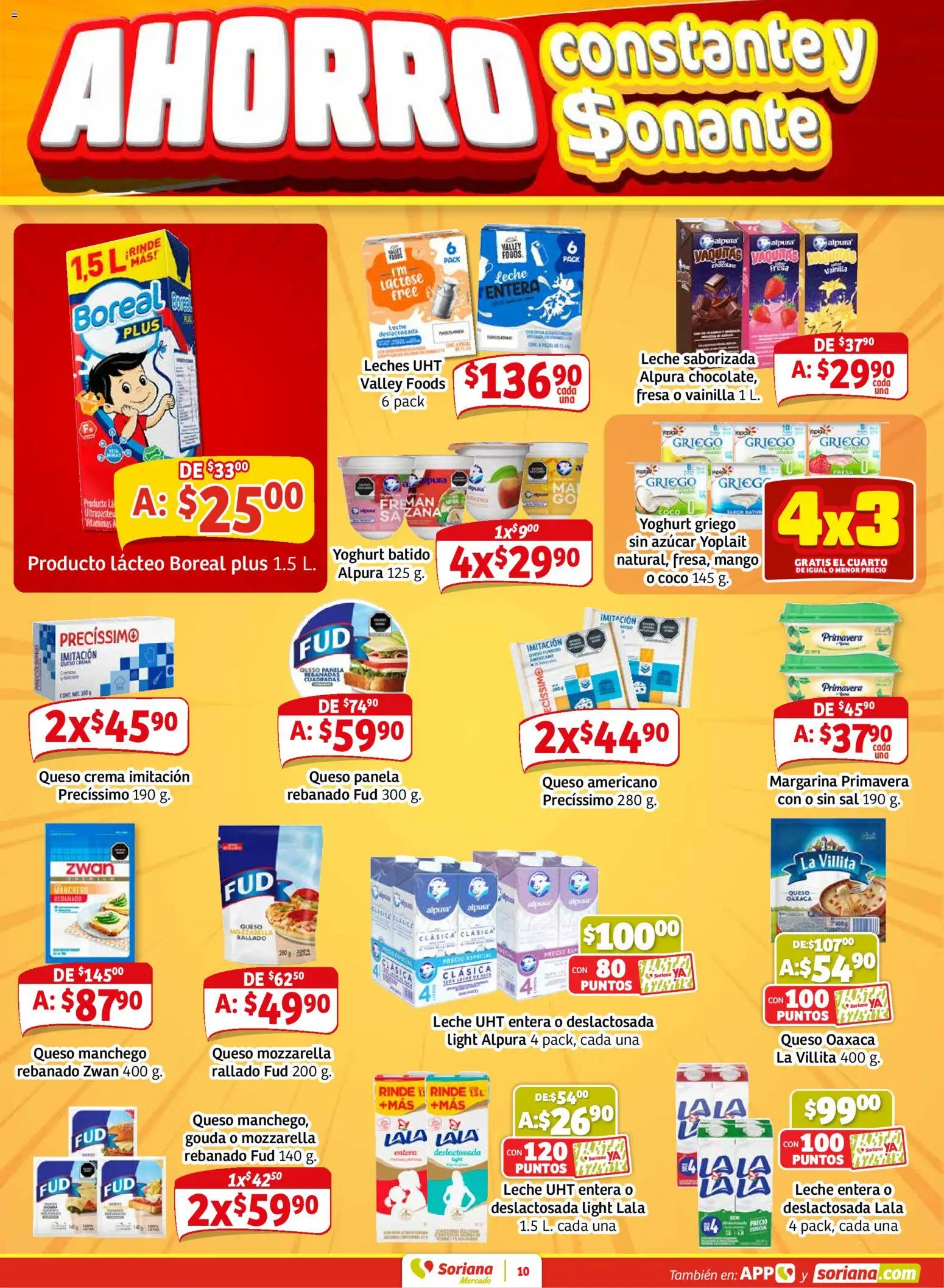 Nuevas ofertas de Soriana válidas en toda la República Mexicana desde el 30.01.2026. ¡Encuentra las mejores ofertas en Soriana - Pesito Valedor Mercado: Camp, Chia, Oax, Q. Roo, Tab, Yuc! | Página: 18 | Productos: Fresa, Queso crema, Margarina, Vitaminas