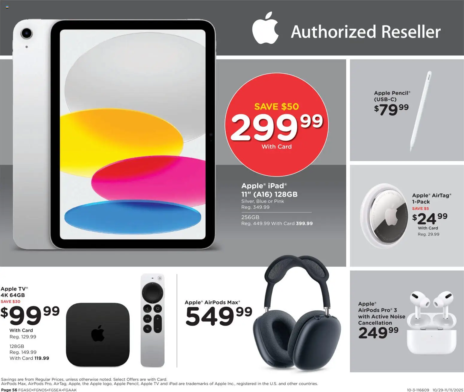 Fred Meyer Black Friday Deals - valid from 05.11.2025 | Page: 4 | Products: Tv, Ipad