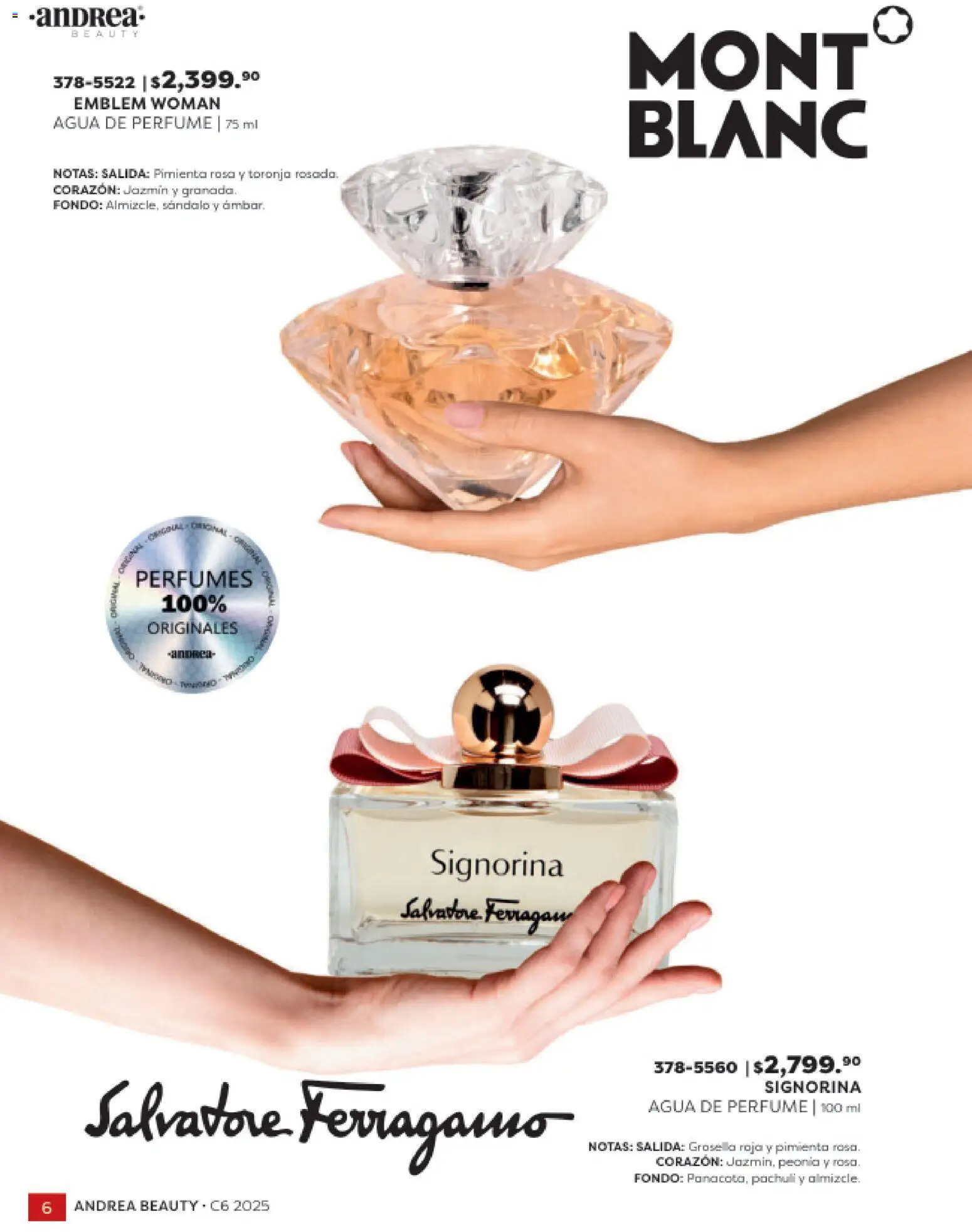 Nuevas ofertas de Andrea válidas en toda la República Mexicana desde el 31.10.2025. ¡Encuentra las mejores ofertas en Andrea catálogo Beauty! | Página: 6 | Productos: Pimienta, Agua, Toronja, Perfume