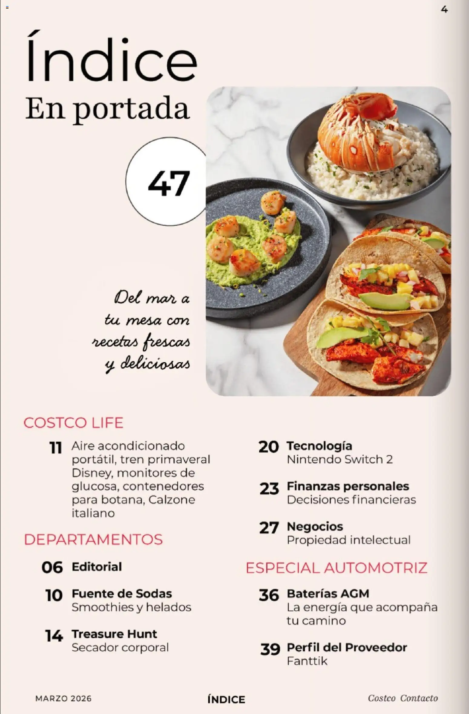 Nuevas ofertas de Costco válidas en toda la República Mexicana desde el 01.03.2026. ¡Encuentra las mejores ofertas en Costco Revista de marzo! | Página: 4 | Productos: Fuente, Aire acondicionado, Perfil, Mesa