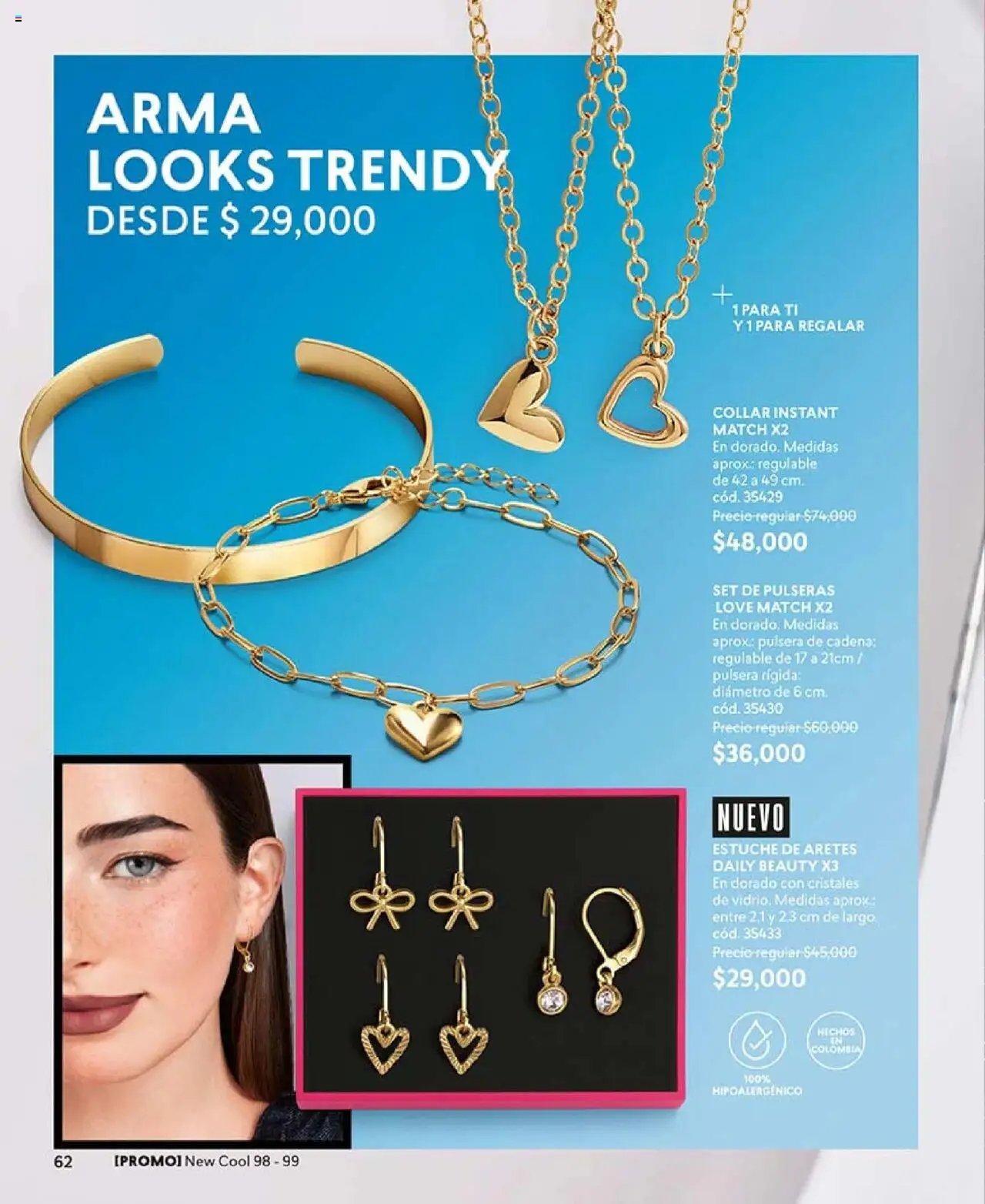 CyZone revista - valida desde el 05.05.2025 | Página: 62 | Productos: Estuche, Aretes, Pulsera, Cadena