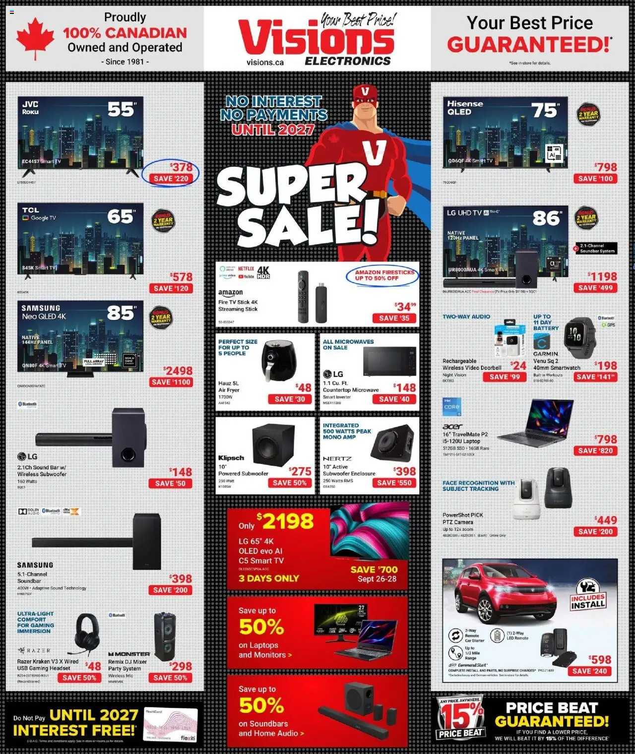 Visions flyer valid from 26.09.2025 | Page: 1 | Products: Video, Audio, Mixer, Smartwatch