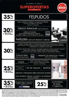 Vista previa Disco - Ofertas | Electro, T. Libre y más válido desde el 16.04.2026 | Página: 3 | Productos: Disco, Toallas, Ropa, Vasos