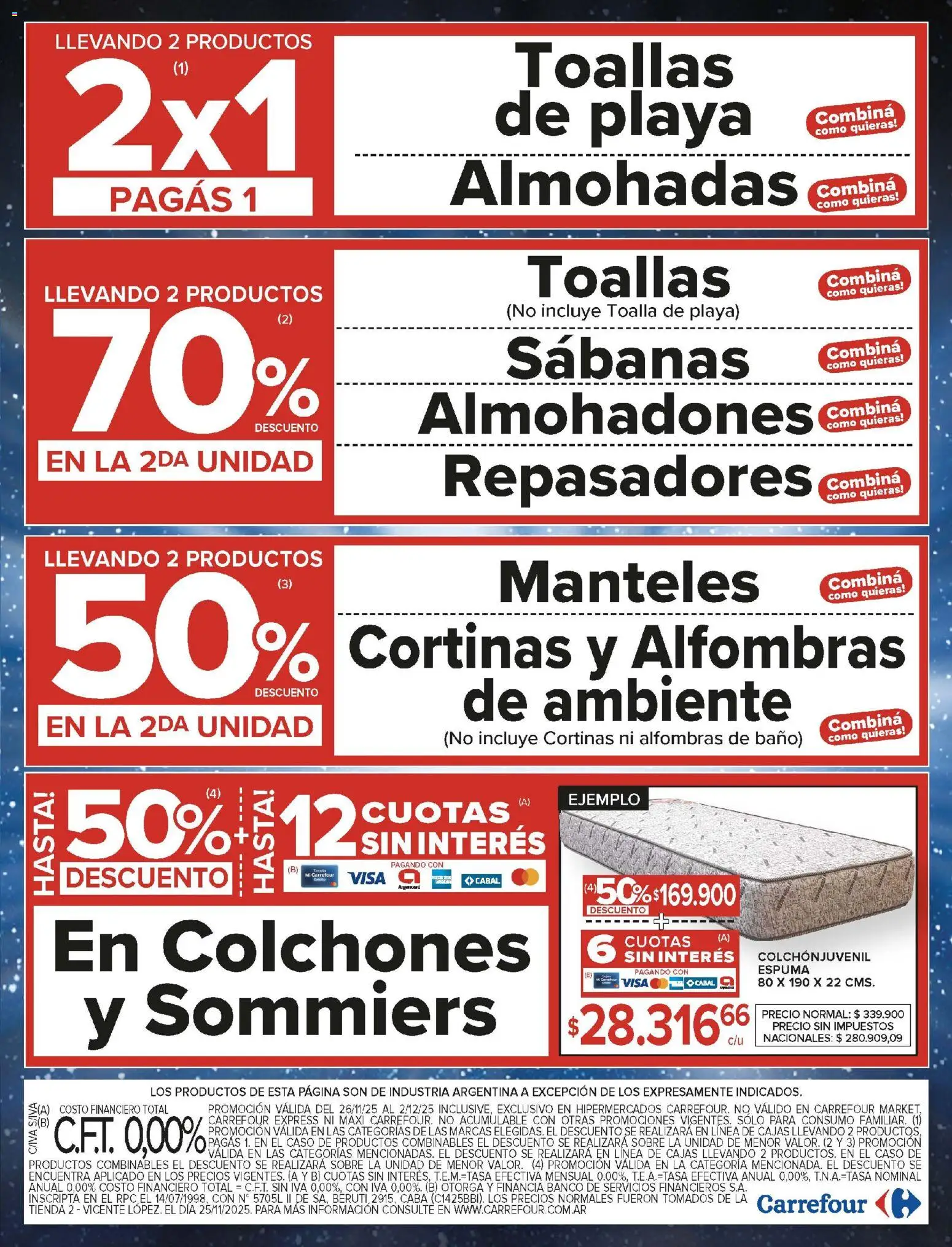 Carrefour ofertas │ válido desde el 26.11.2025 | Página: 26 | Productos: Toalla, Caso, Toallas, Sobre