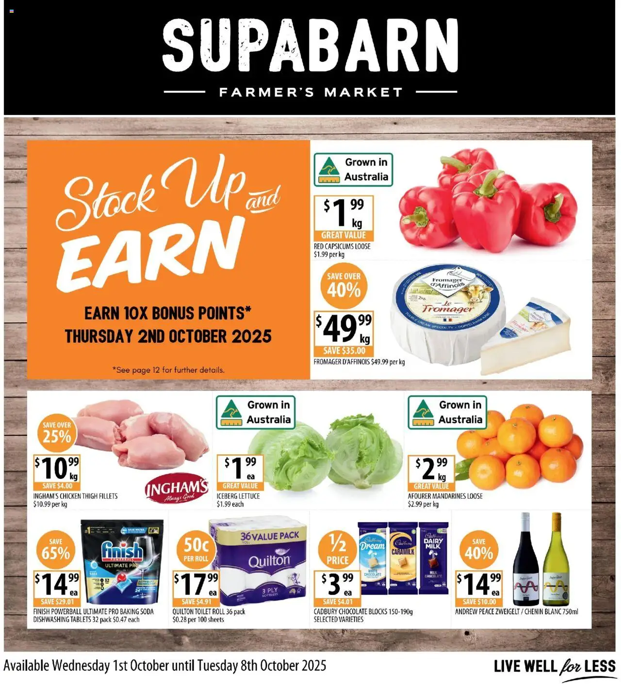 Supabarn catalogue - valid from 01.10.2025 | Page: 1 | Products: Dairy, Chocolate, Cream, Tablets