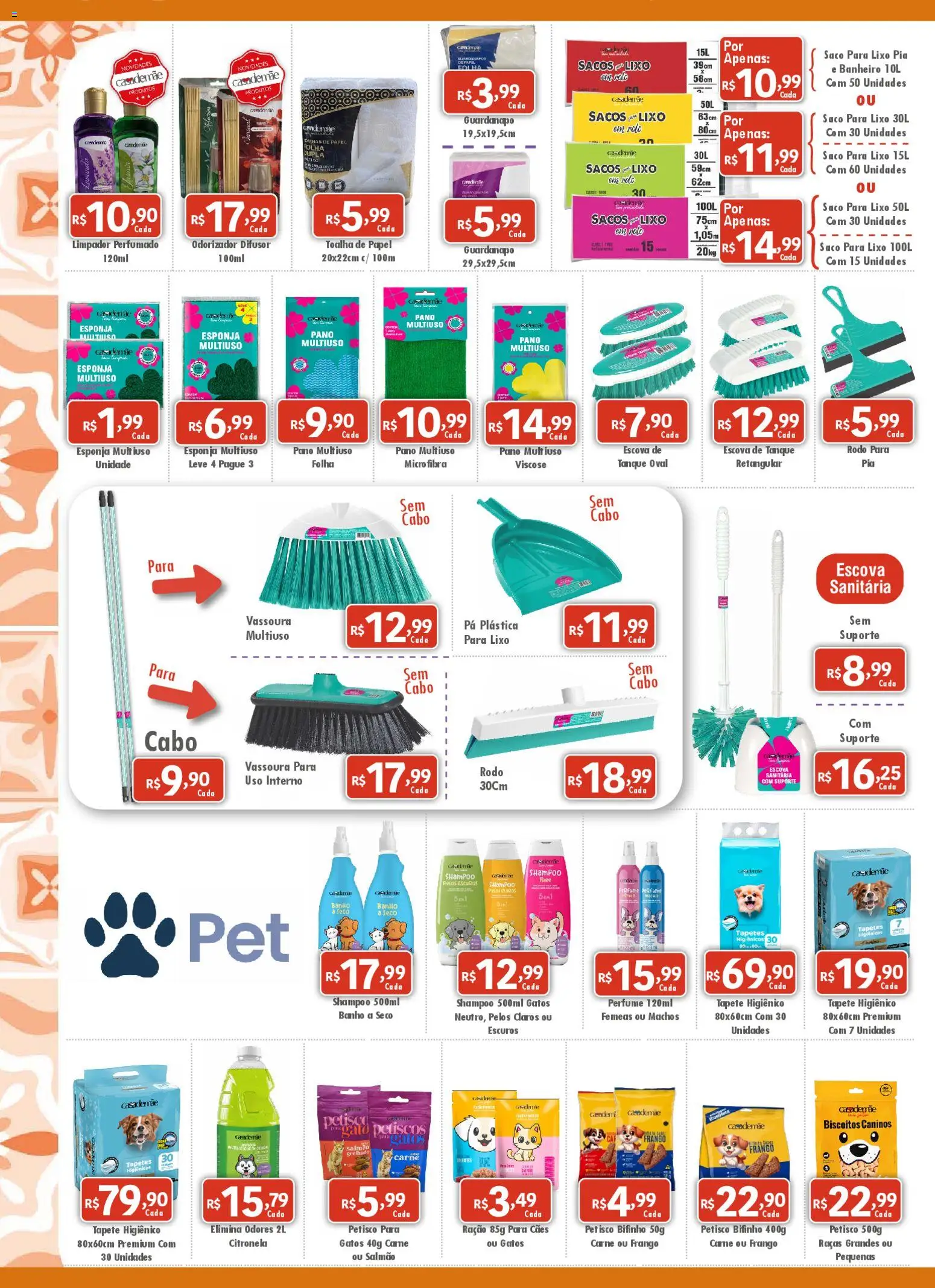 Royal Supermercados Folheto - válido de 01.01.2026 | Página: 8 | Produtos: Pia, Rodo, Guardanapo, Escova sanitária