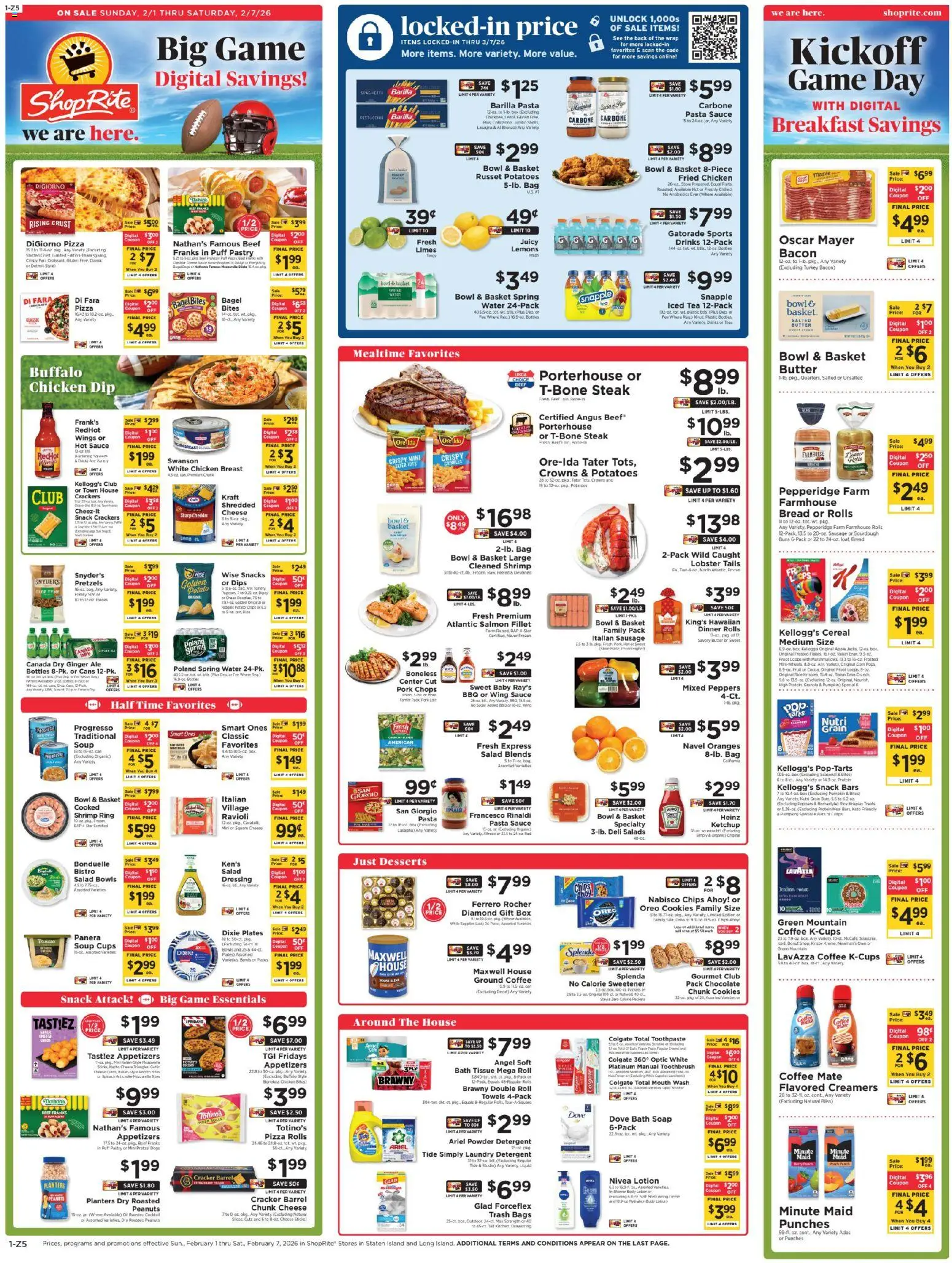 ShopRite Weekly Ad 2 - valid from 29.01.2026 | Page: 2 | Products: Ginger, Pizza, Toothbrush, Flakes