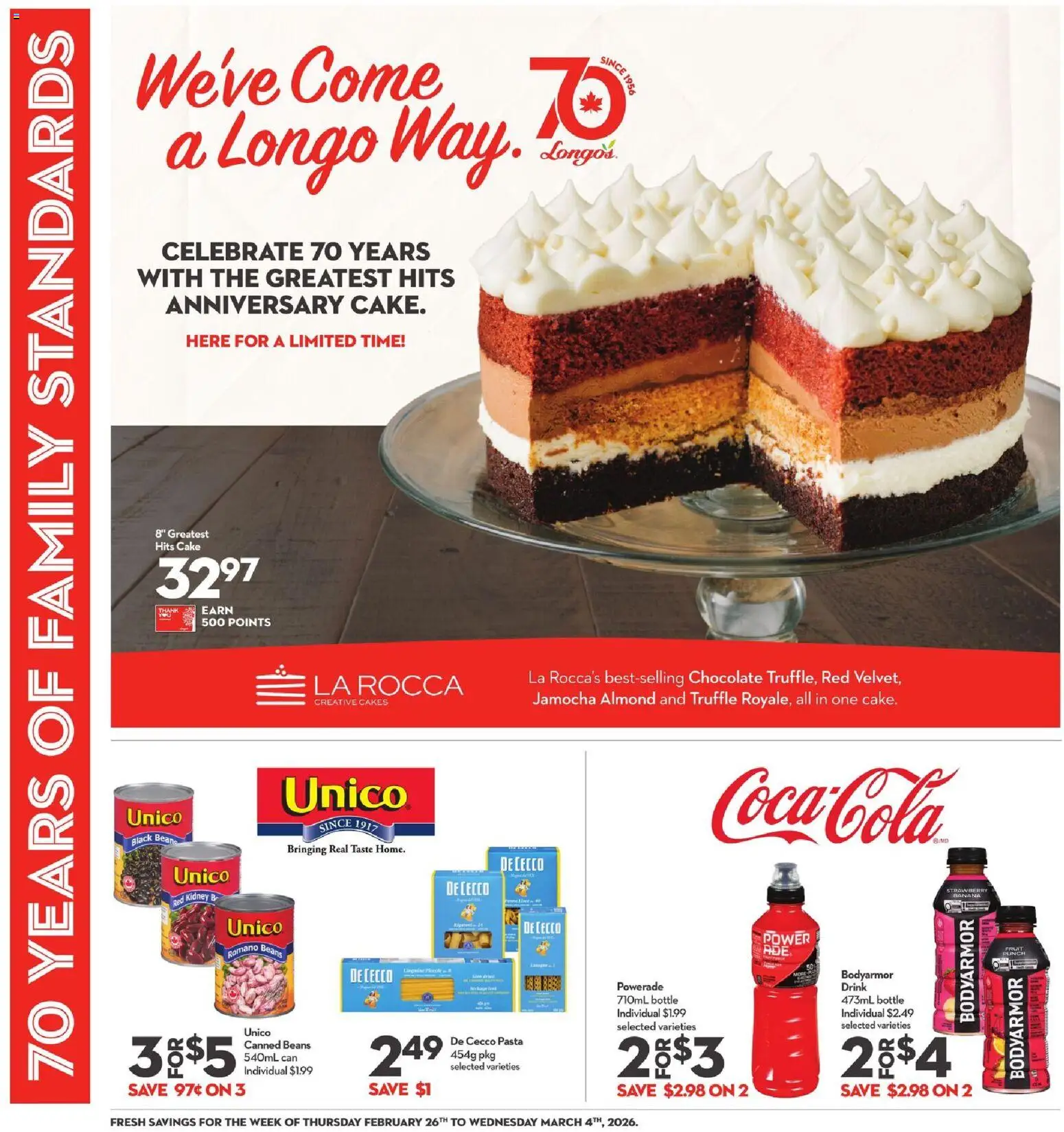 Longo's flyer valid from 26.02.2026 | Page: 6 | Products: Pasta, Chocolate