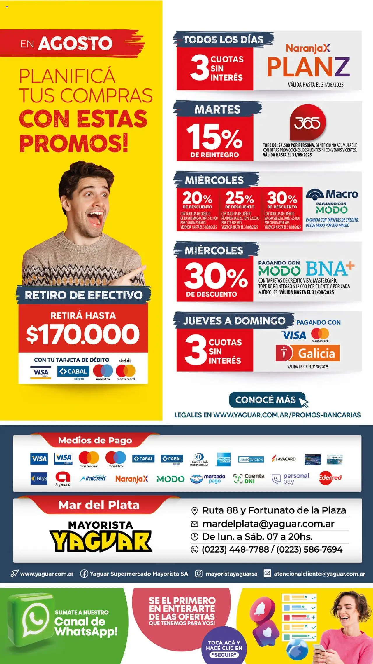 Yaguar - Mar del Plata │ válido desde el 11.08.2025 | Página: 33 | Productos: Banco
