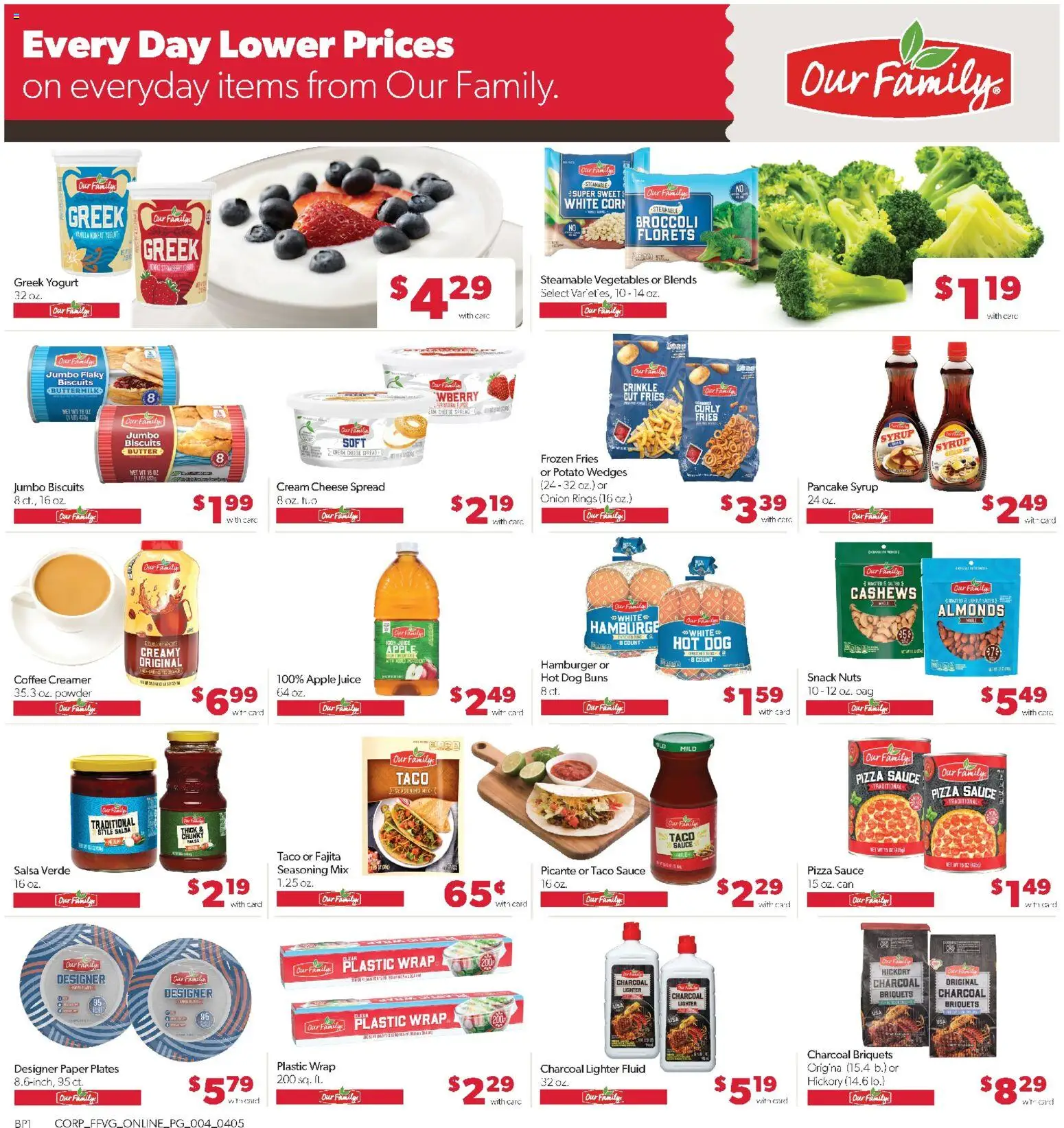 Family Fare Weekly Ad - valid from 05.04.2026 | Page: 8 | Products: Butter, Cheese, Yogurt, Coffee