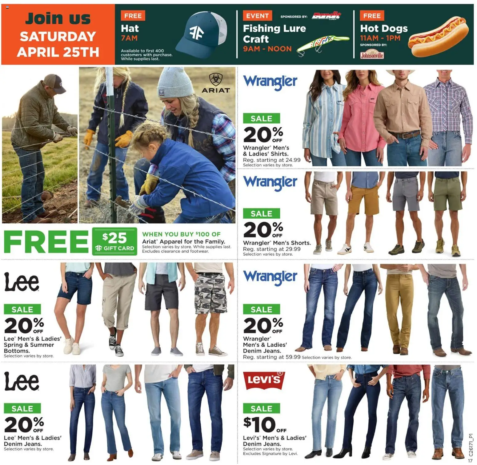 Mills Fleet Farm Weekly Ad - valid from 20.04.2026 | Page: 25 | Products: Lure, Hot Dogs