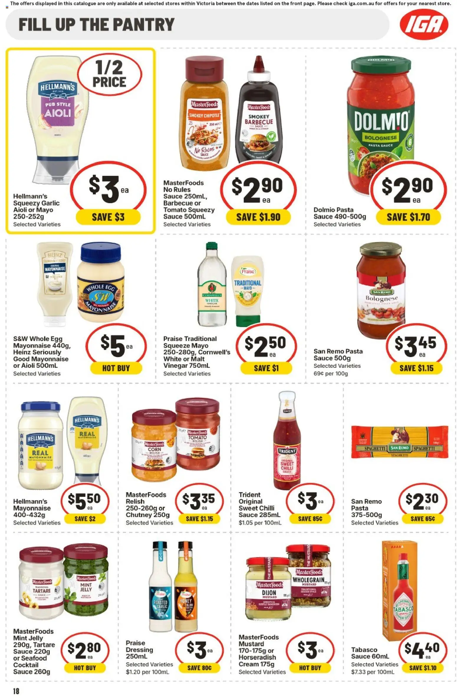 IGA catalogue - valid from 24.12.2025 | Page: 21 | Products: Pasta, Relish, Mayonnaise, Sauce
