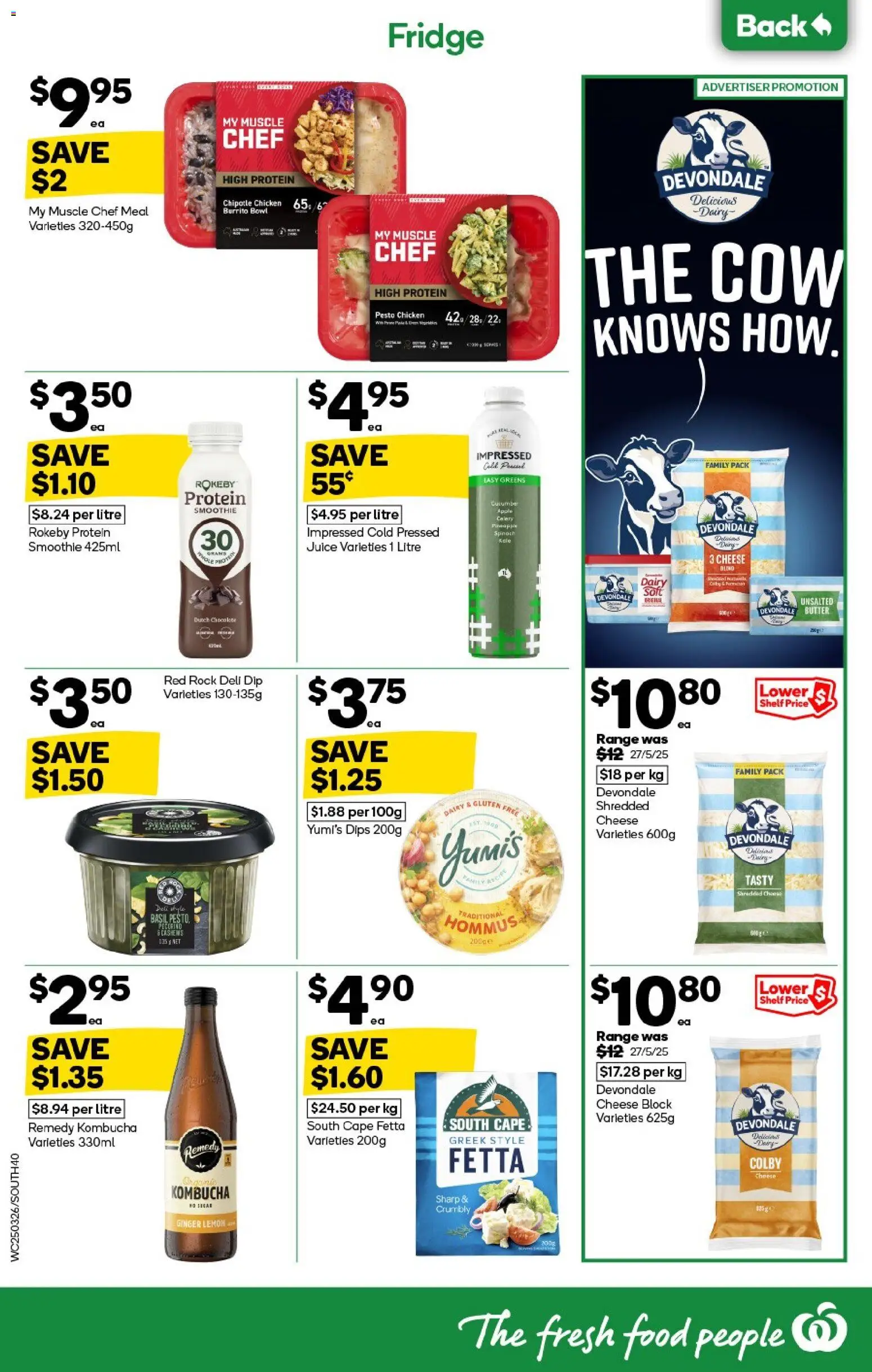 Woolworths catalogue - valid from 25.03.2026 | Page: 40 | Products: Dairy, Cheese, Chocolate, Lemon